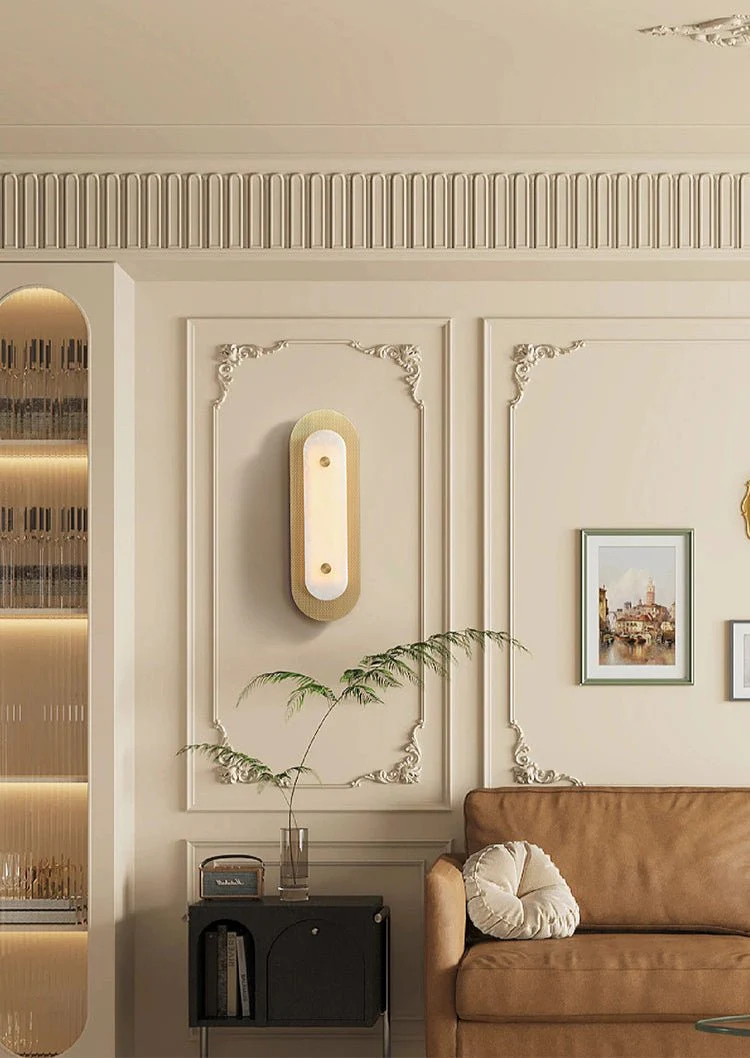 Aurelia Perforated Alabaster Wall Sconce - Image 5