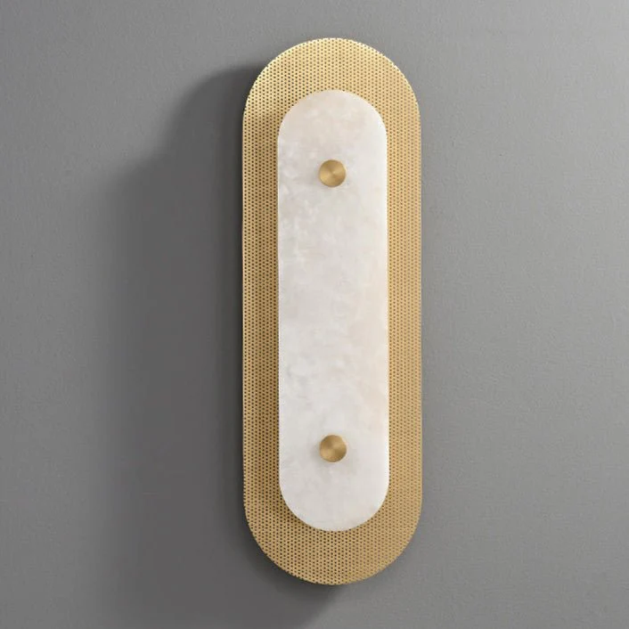 Aurelia Perforated Alabaster Wall Sconce - Image 7