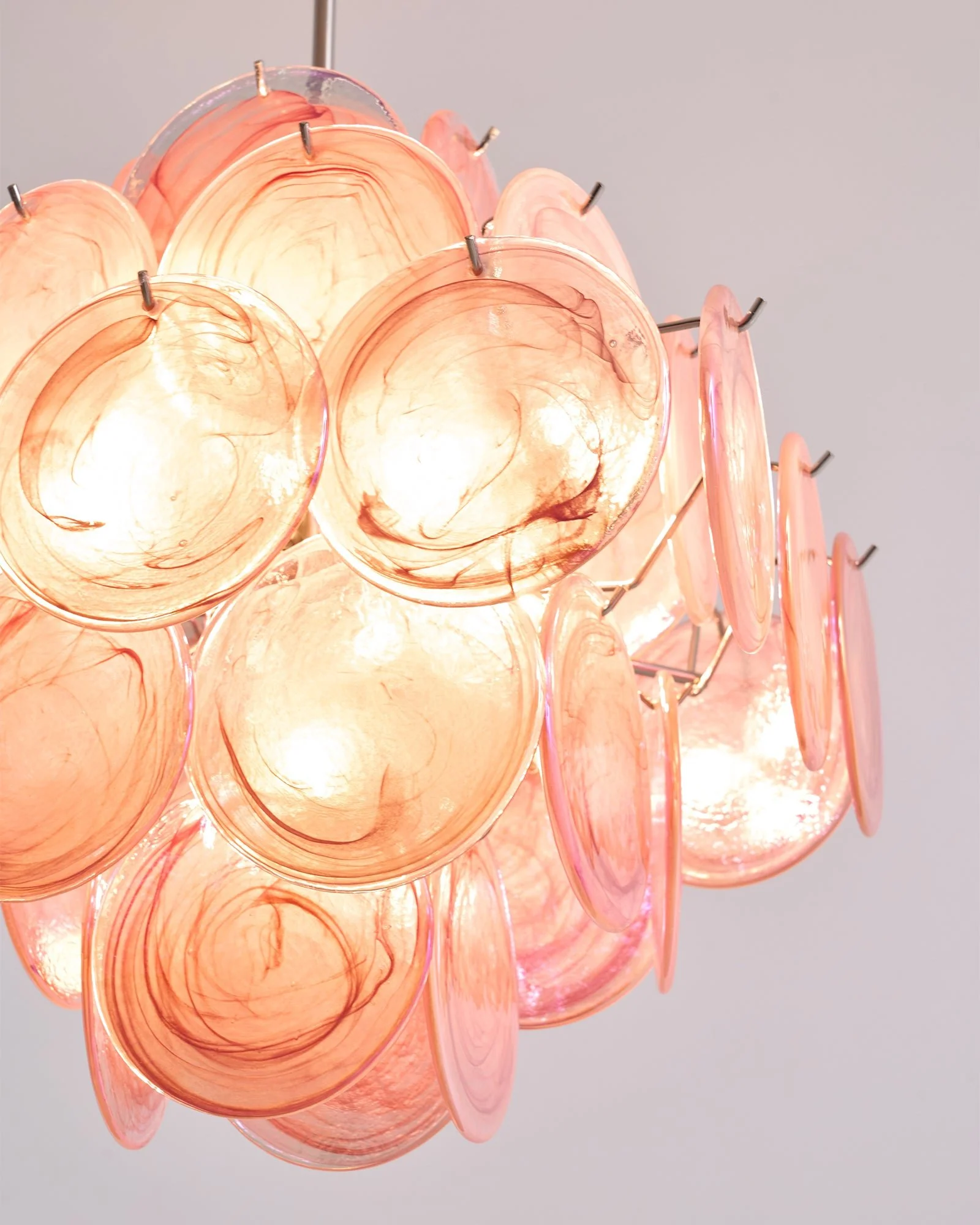 Aurelia Pink Murano Glass Chandelier - Image 37