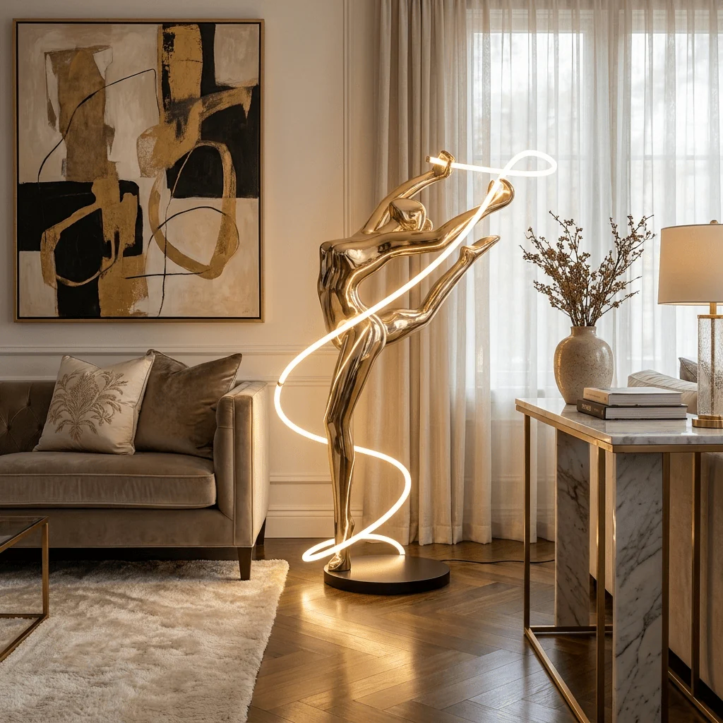 Aurelia Ribbon Dancer Floor Lamp - Image 2