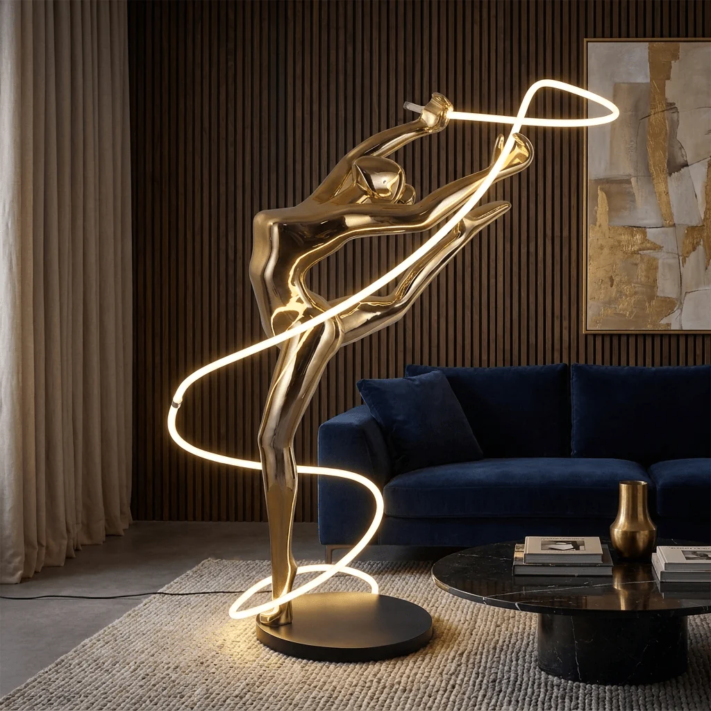 Aurelia Ribbon Dancer Floor Lamp - Image 8