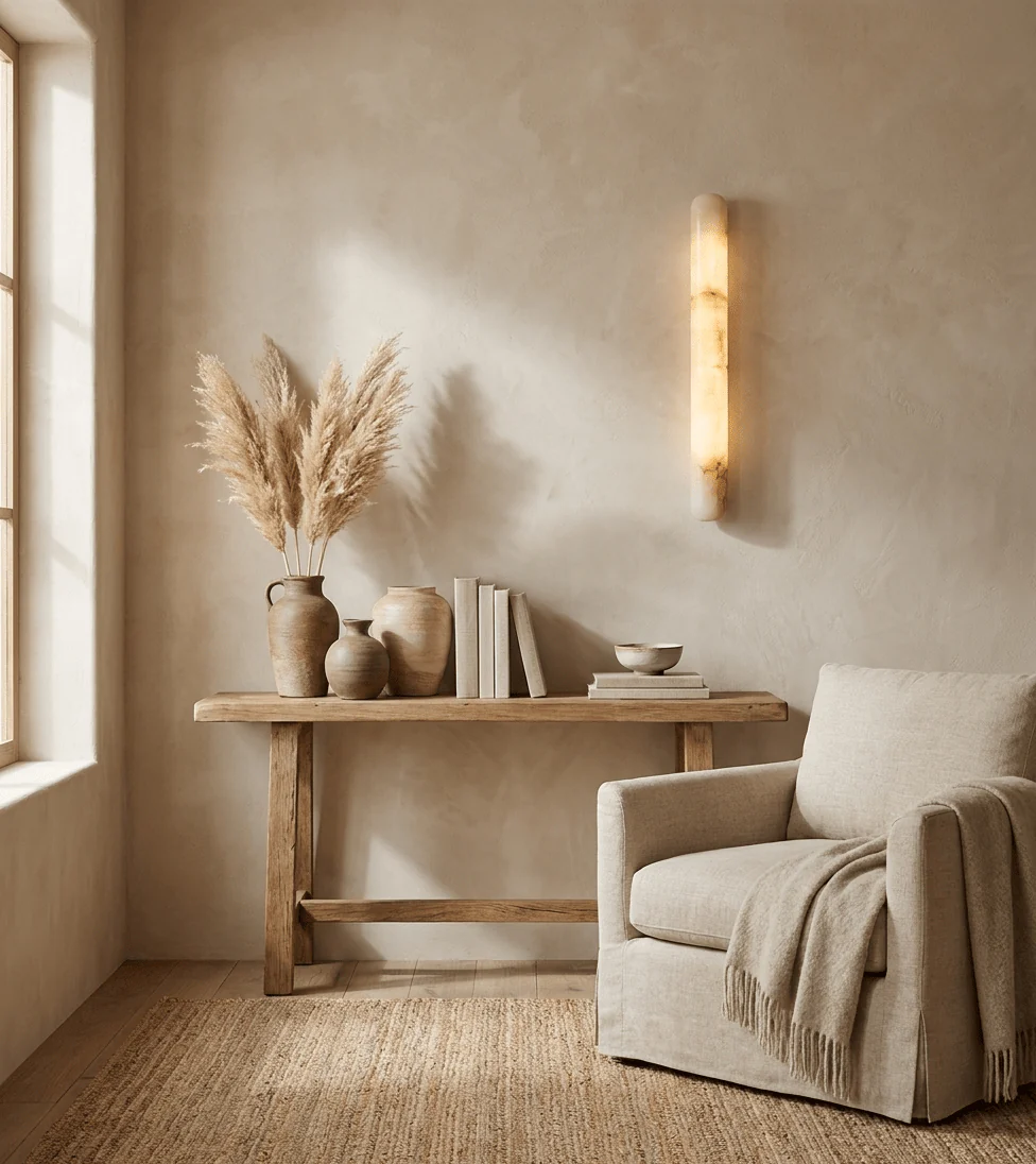 Aurelia Slim Alabaster Linear Wall Light - Image 7