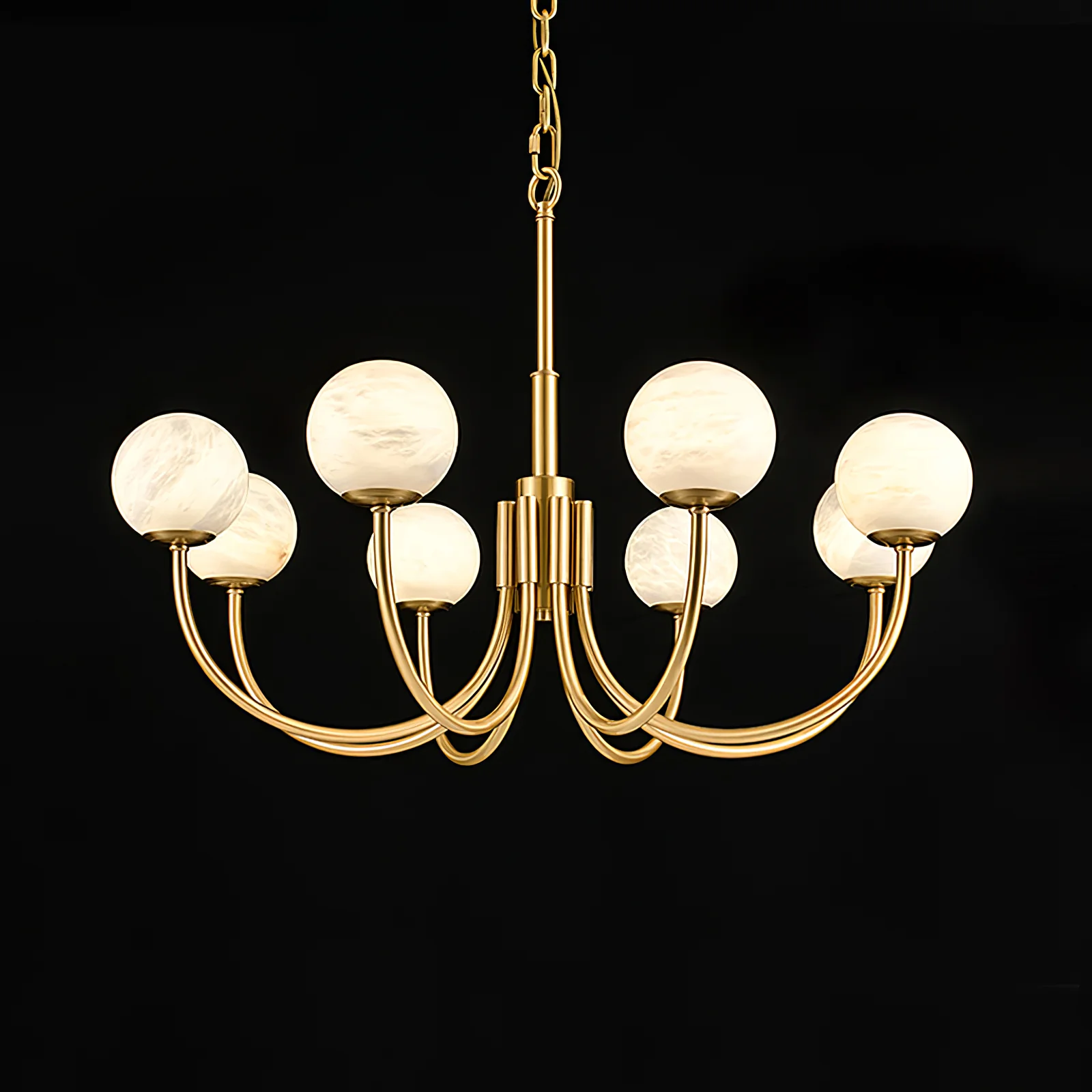 Aurelian Alabaster Globe Chandelier - Image 15