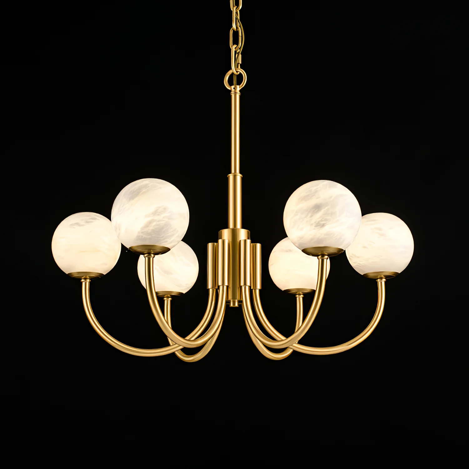Aurelian Alabaster Globe Chandelier - Image 19