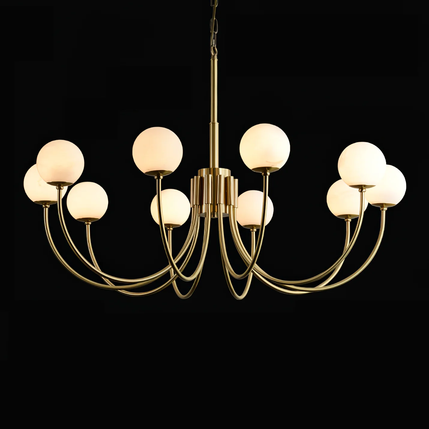 Aurelian Alabaster Globe Chandelier - Image 21