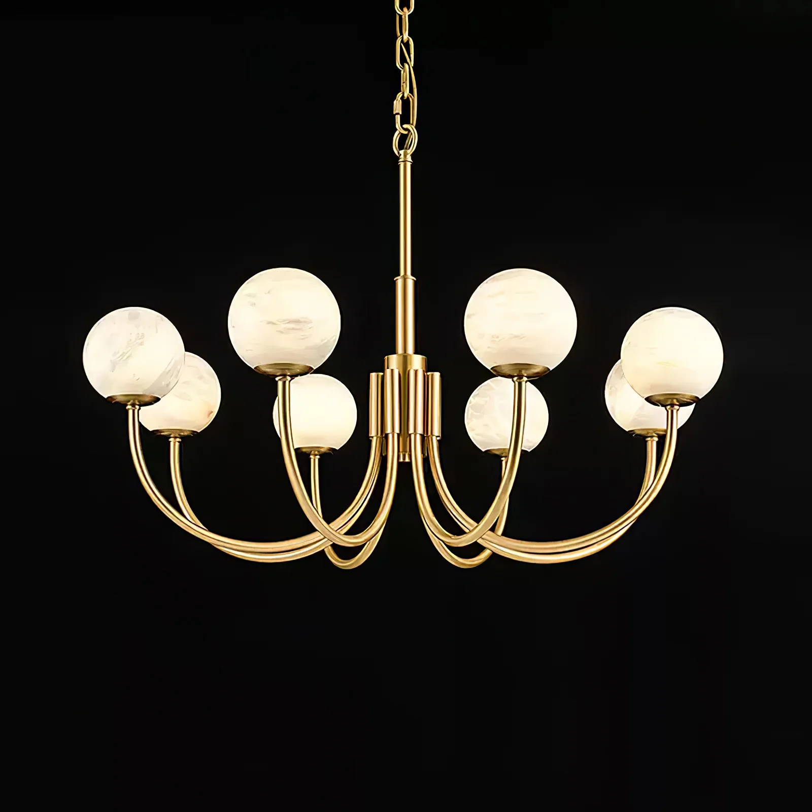 Aurelian Alabaster Globe Chandelier - Image 24