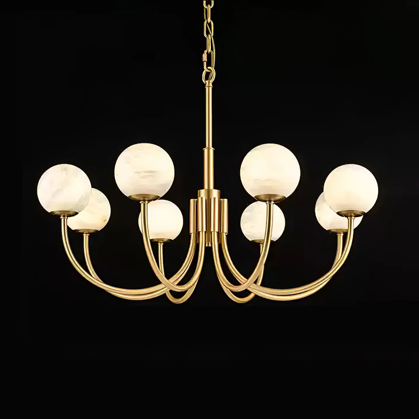 Aurelian Alabaster Globe Chandelier - Image 31