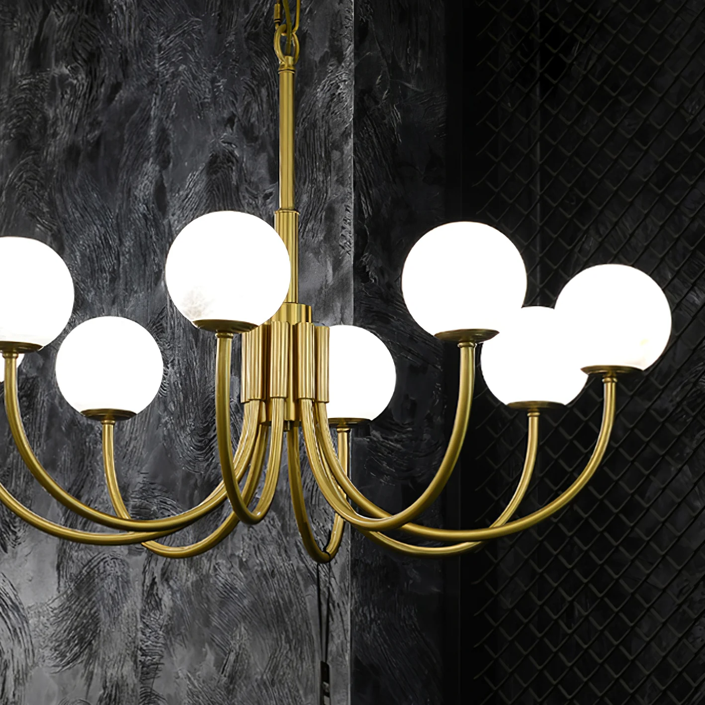 Aurelian Alabaster Globe Chandelier - Image 32