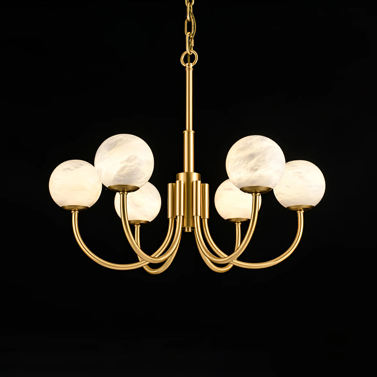 Aurelian Alabaster Globe Chandelier - Image 34