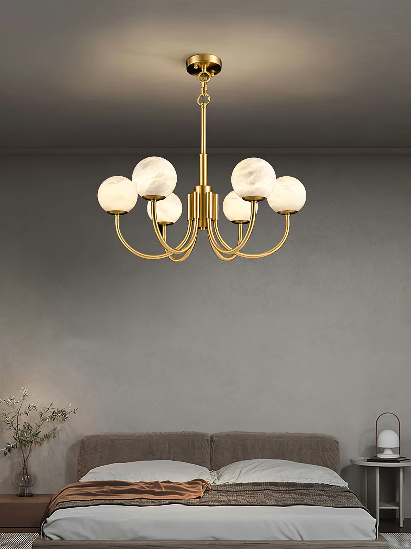 Aurelian Alabaster Globe Chandelier - Image 37