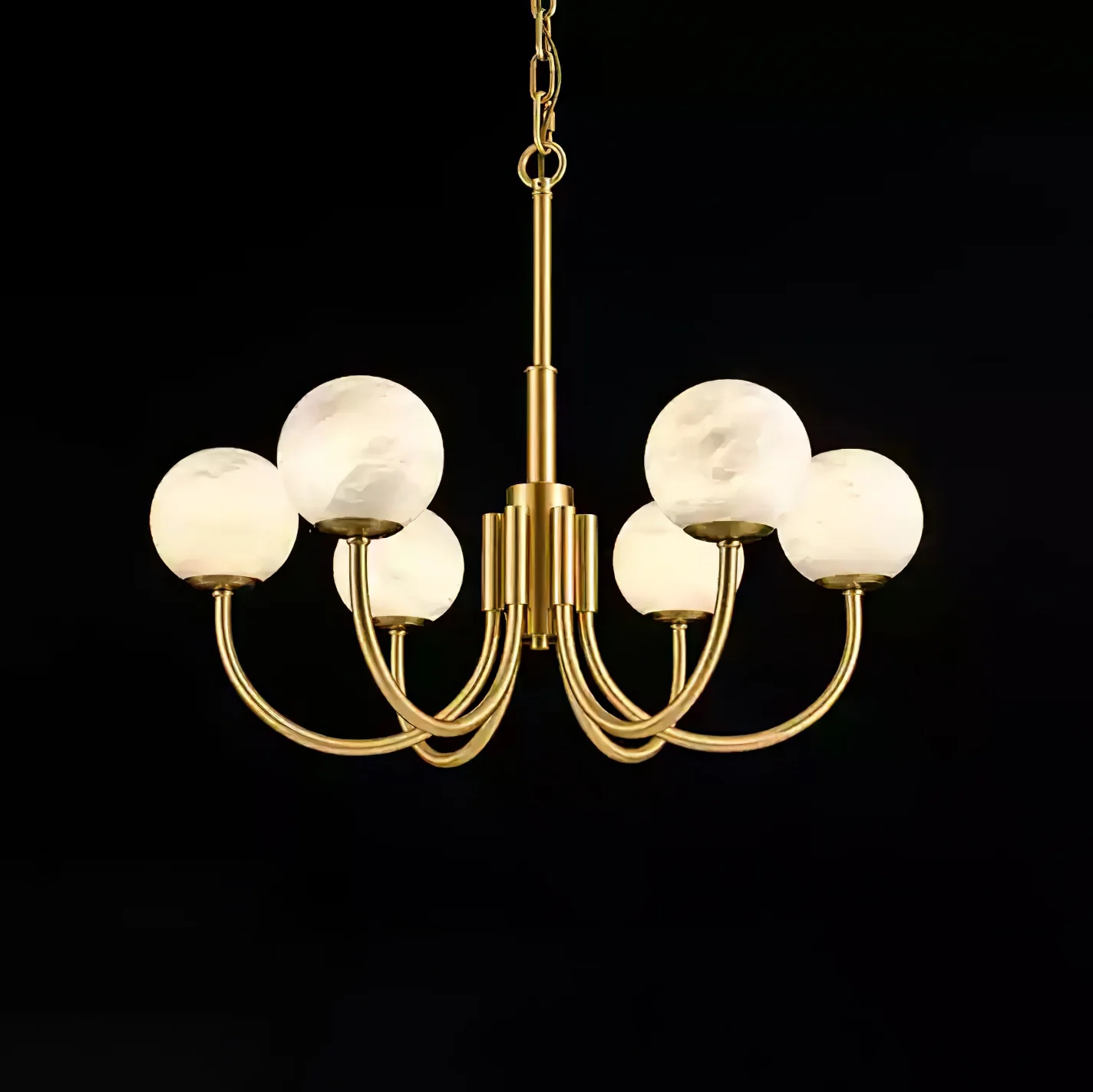 Aurelian Alabaster Globe Chandelier - Image 38