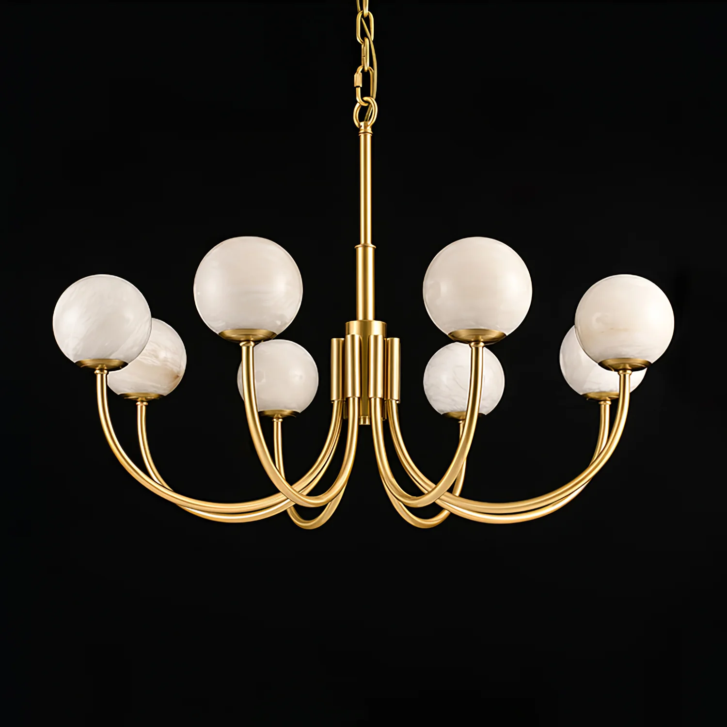 Aurelian Alabaster Globe Chandelier - Image 39