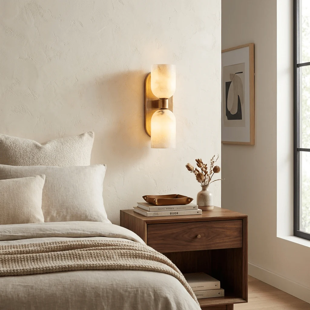 Aurelian Twin Alabaster Wall Light - Image 3