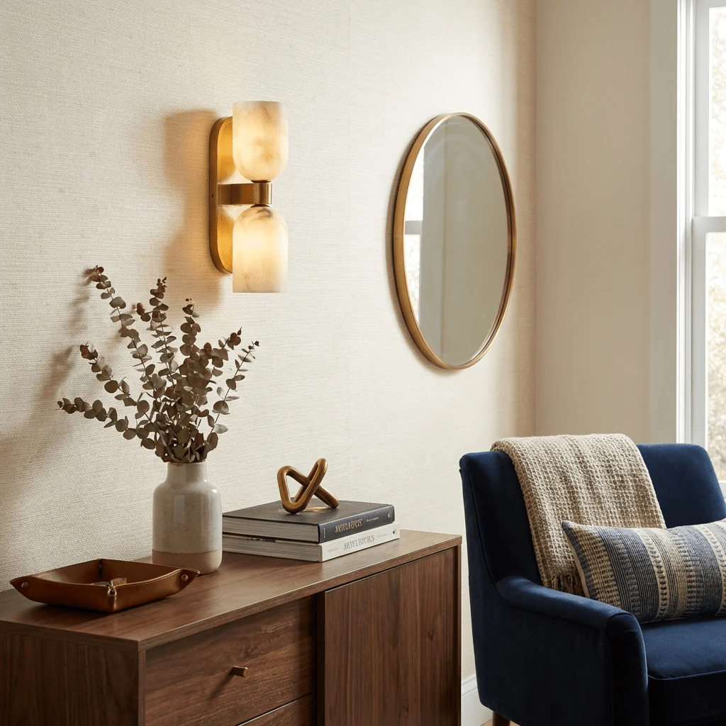 Aurelian Twin Alabaster Wall Light - Image 7