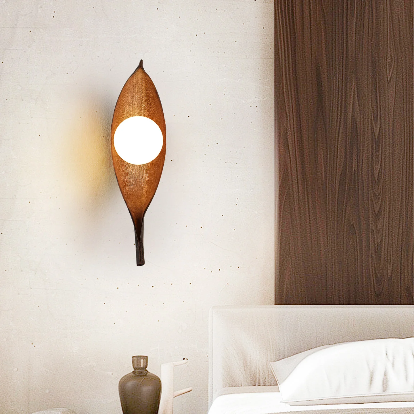 Aureo Leaf Glass Wall Lamp - Image 3
