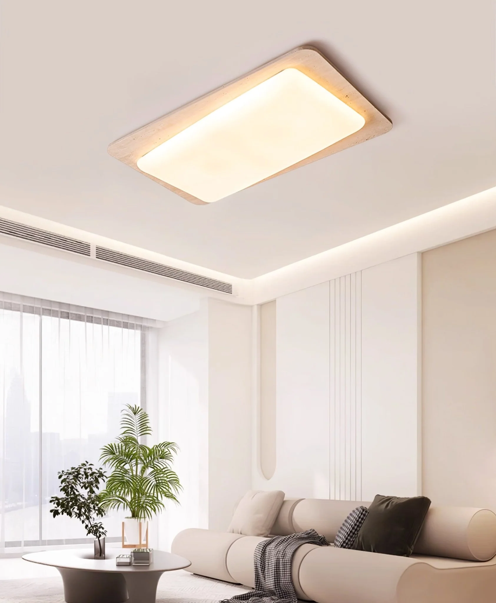 Aurilith Travertine Ceiling Light - Image 11