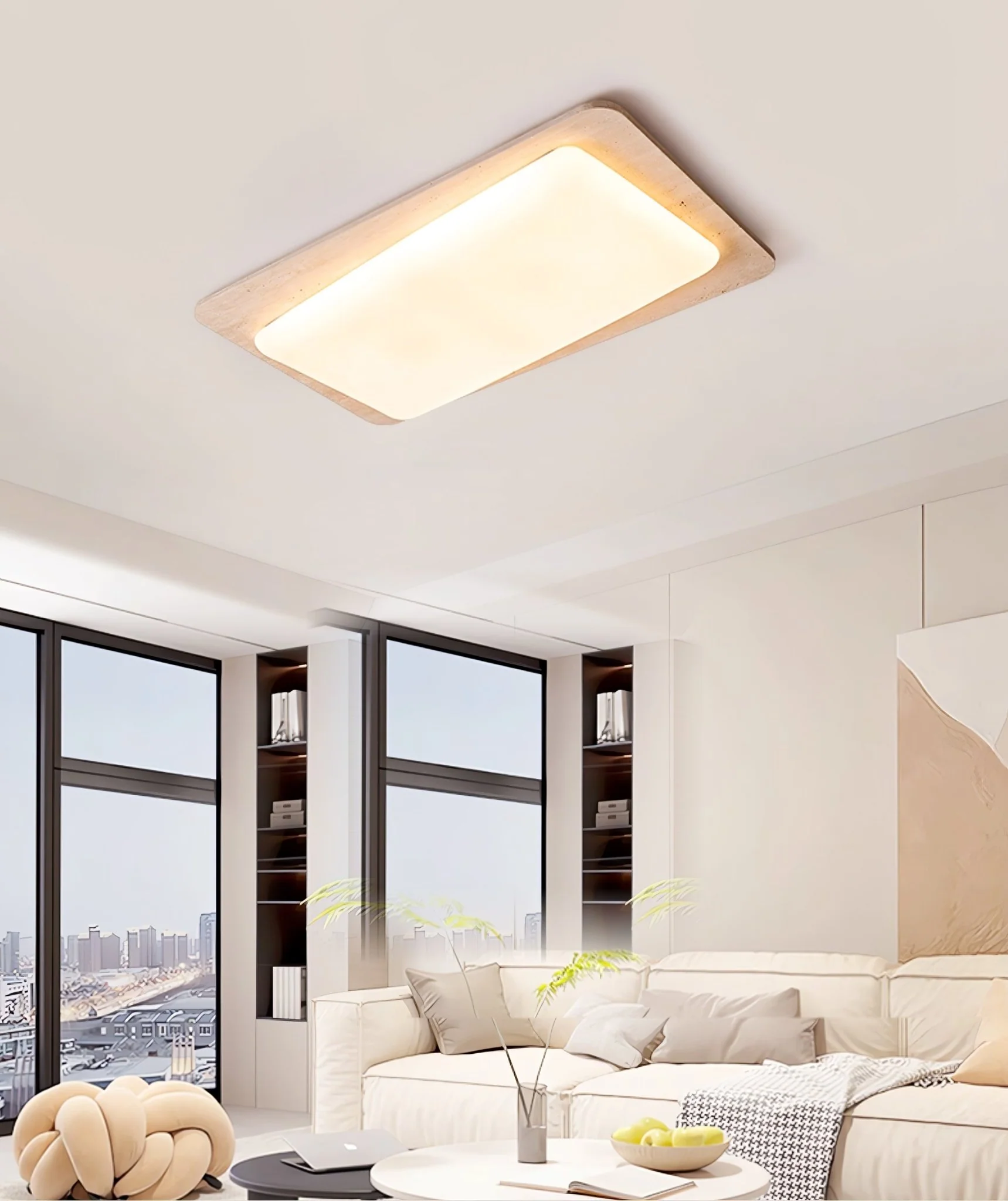 Aurilith Travertine Ceiling Light - Image 12