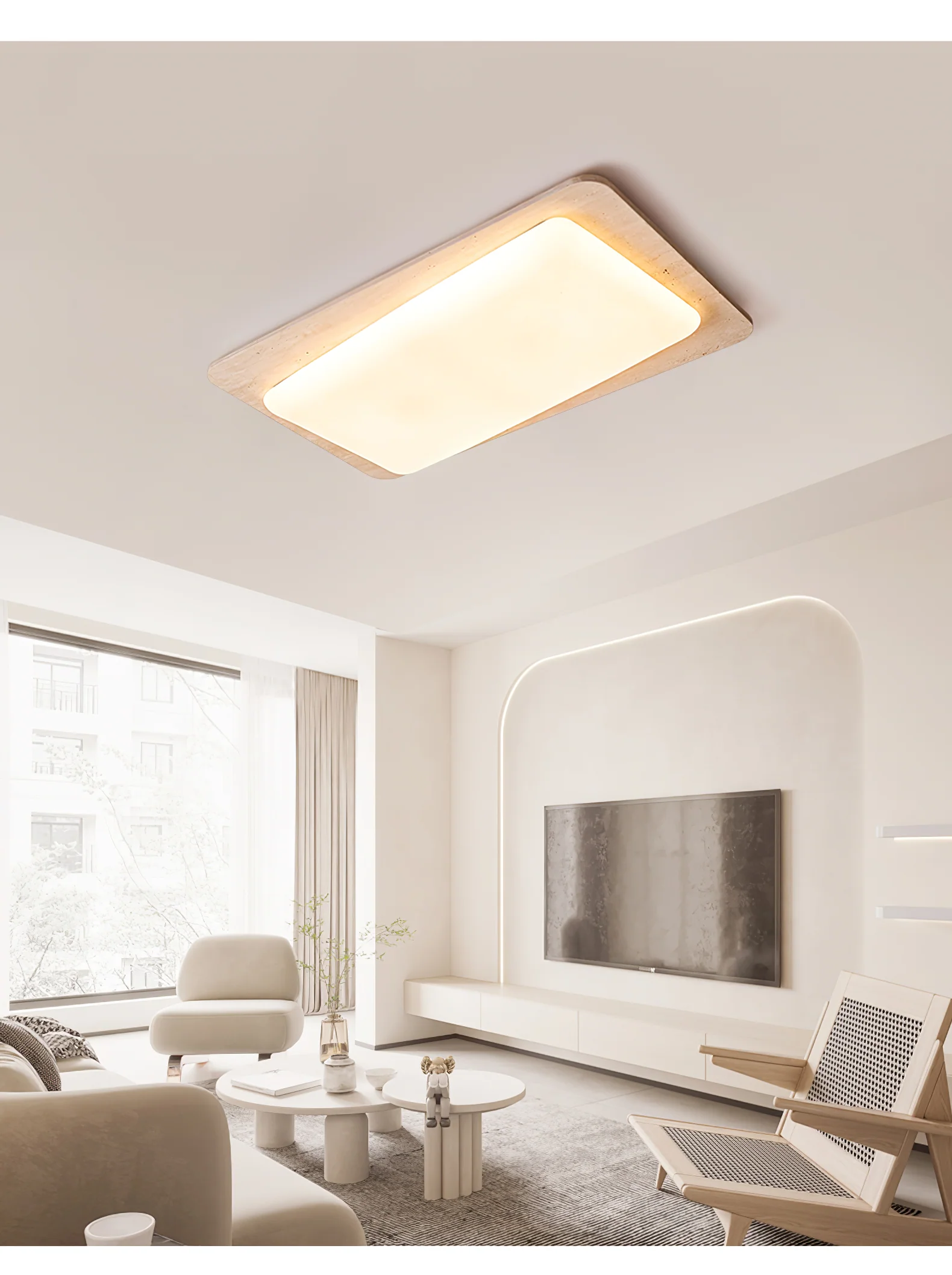 Aurilith Travertine Ceiling Light - Image 7