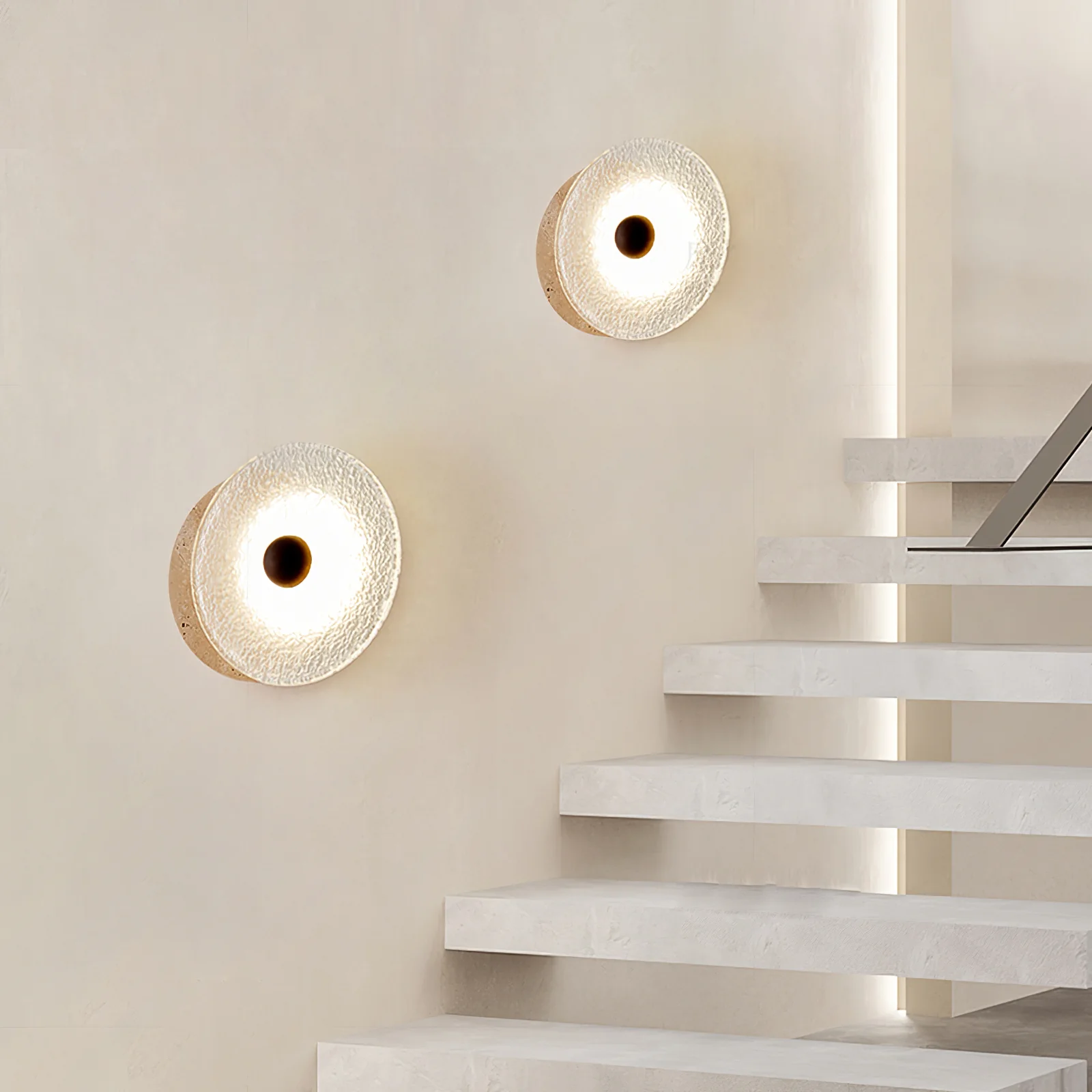 Aurora Travertine Wall Lamp - Image 3
