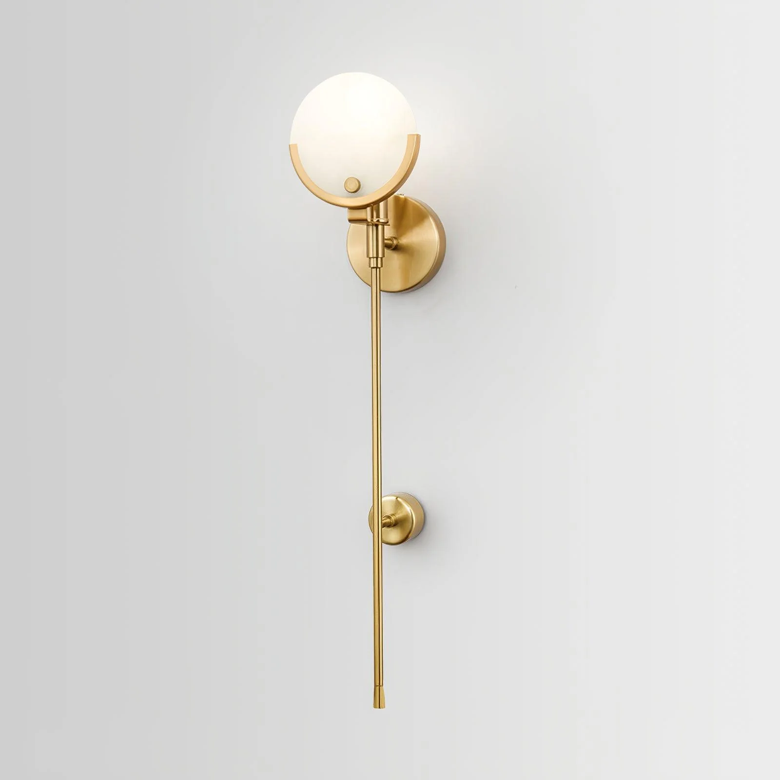 Ava Brass Alabaster Wall Lamp - Image 11