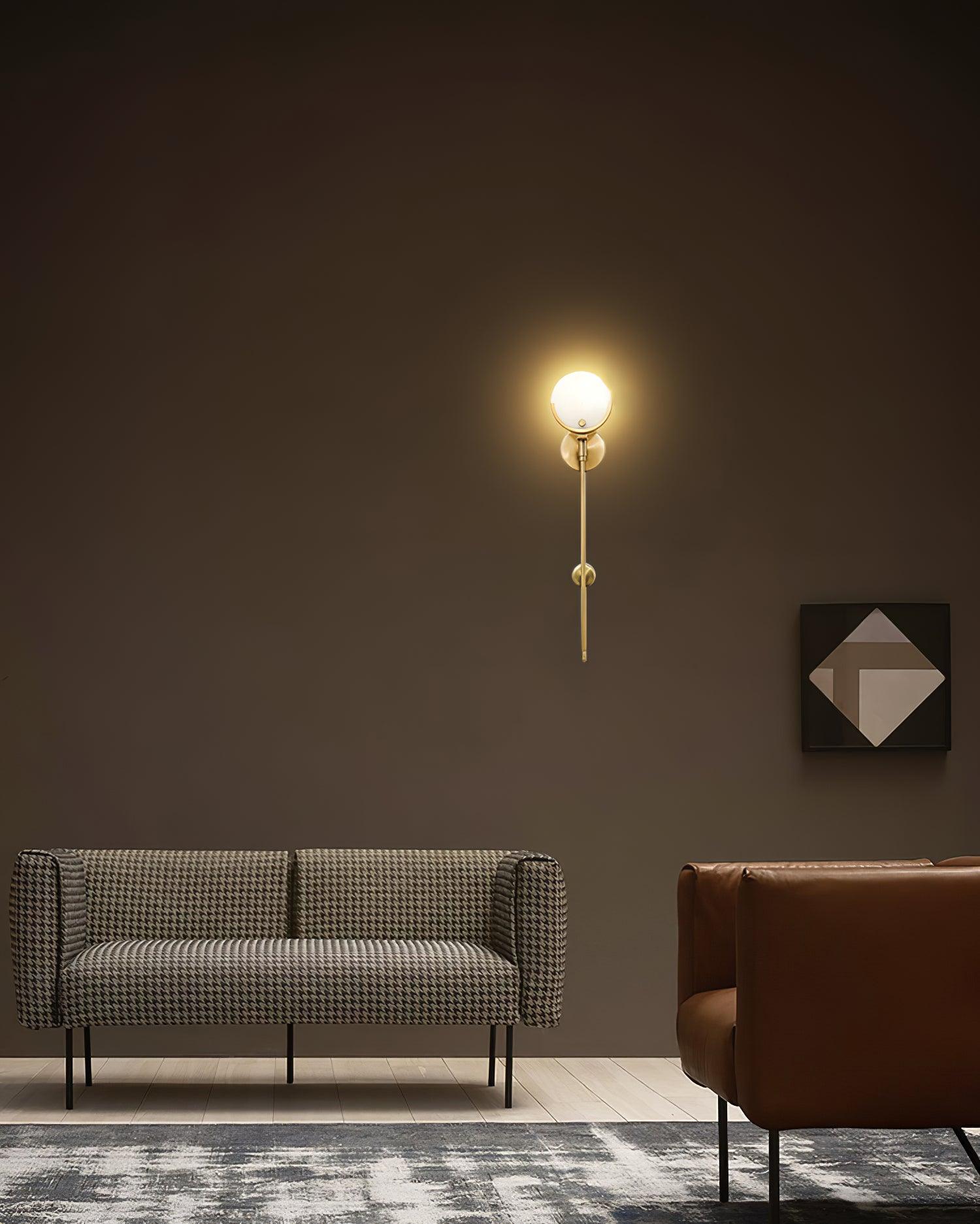 Ava Brass Alabaster Wall Lamp - Image 19