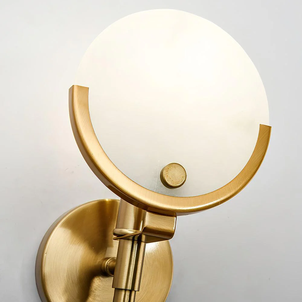 Ava Brass Alabaster Wall Lamp - Image 47