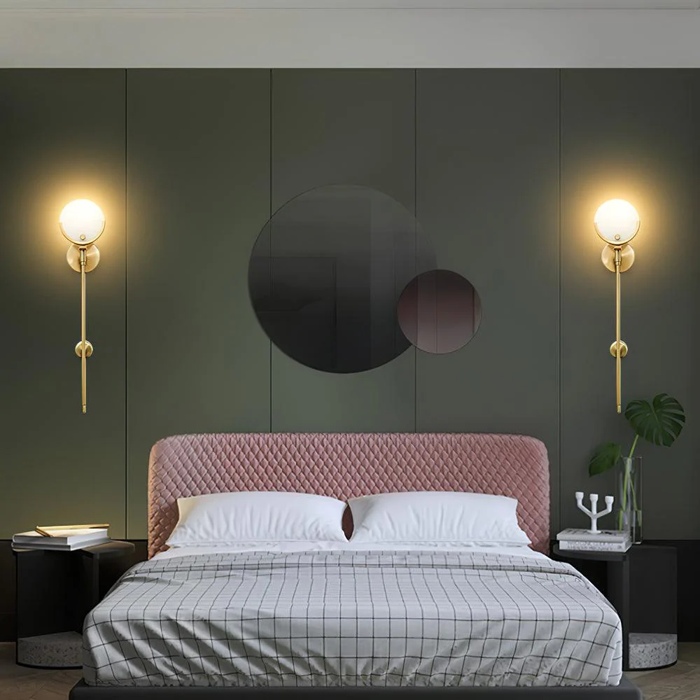 Ava Brass Alabaster Wall Lamp - Image 52