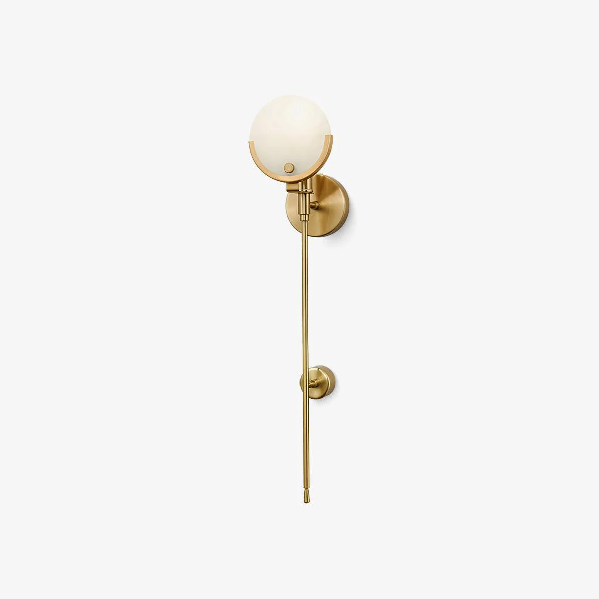 Ava Brass Alabaster Wall Lamp - Image 58