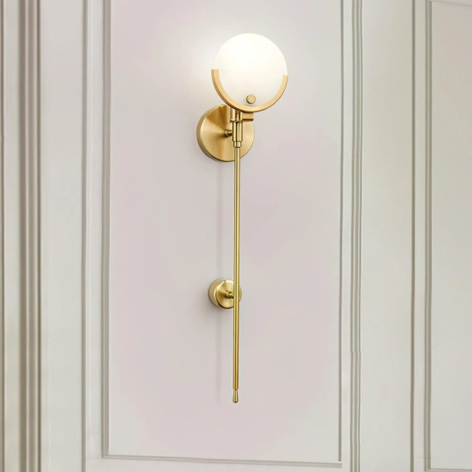 Ava Brass Alabaster Wall Lamp - Image 59