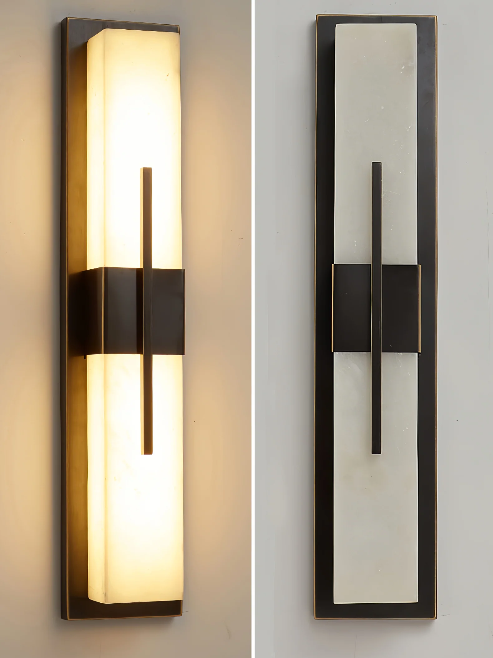 Axis Twin Alabaster Sconce - Image 14