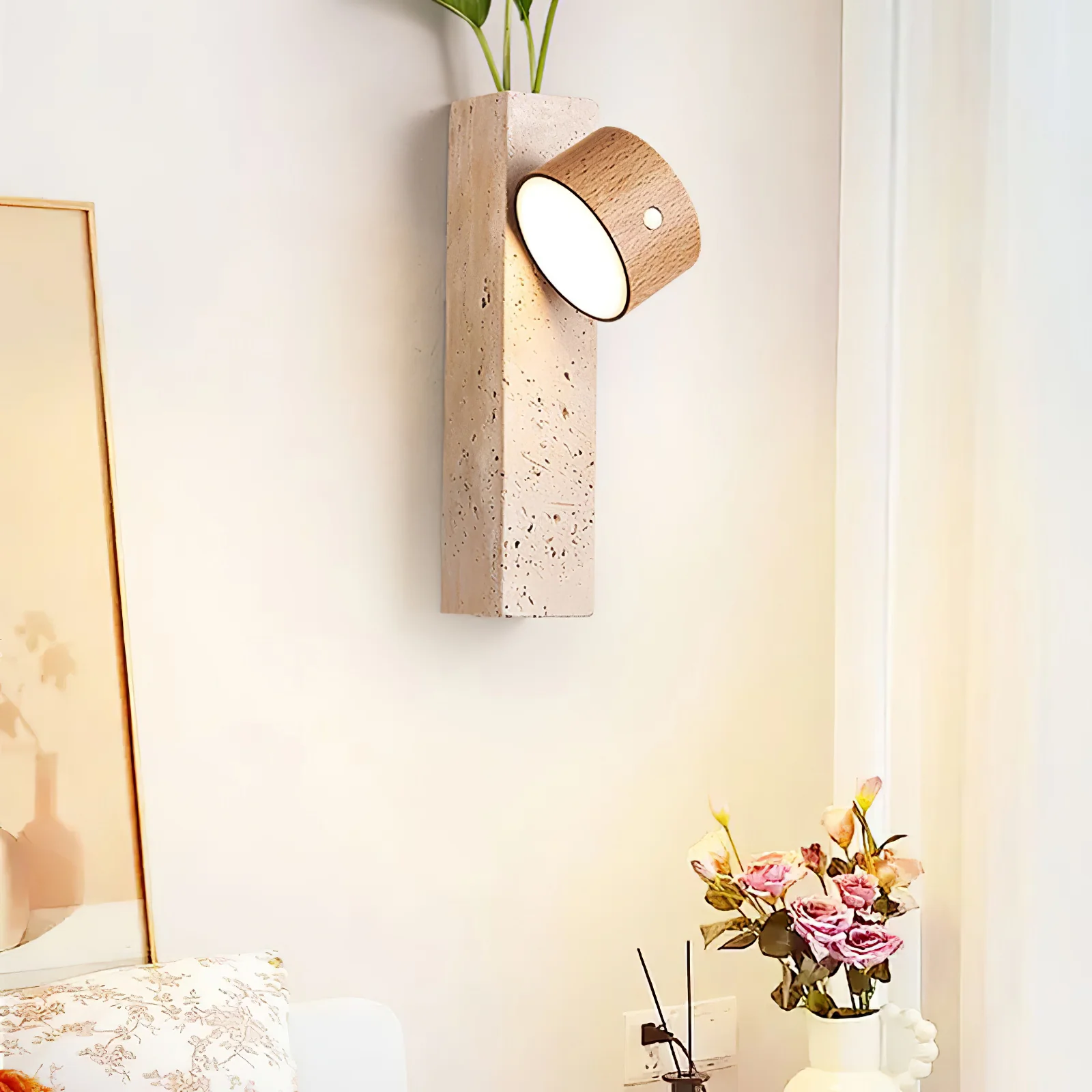 Axis Wood Rechargeable Wall Light - Image 6