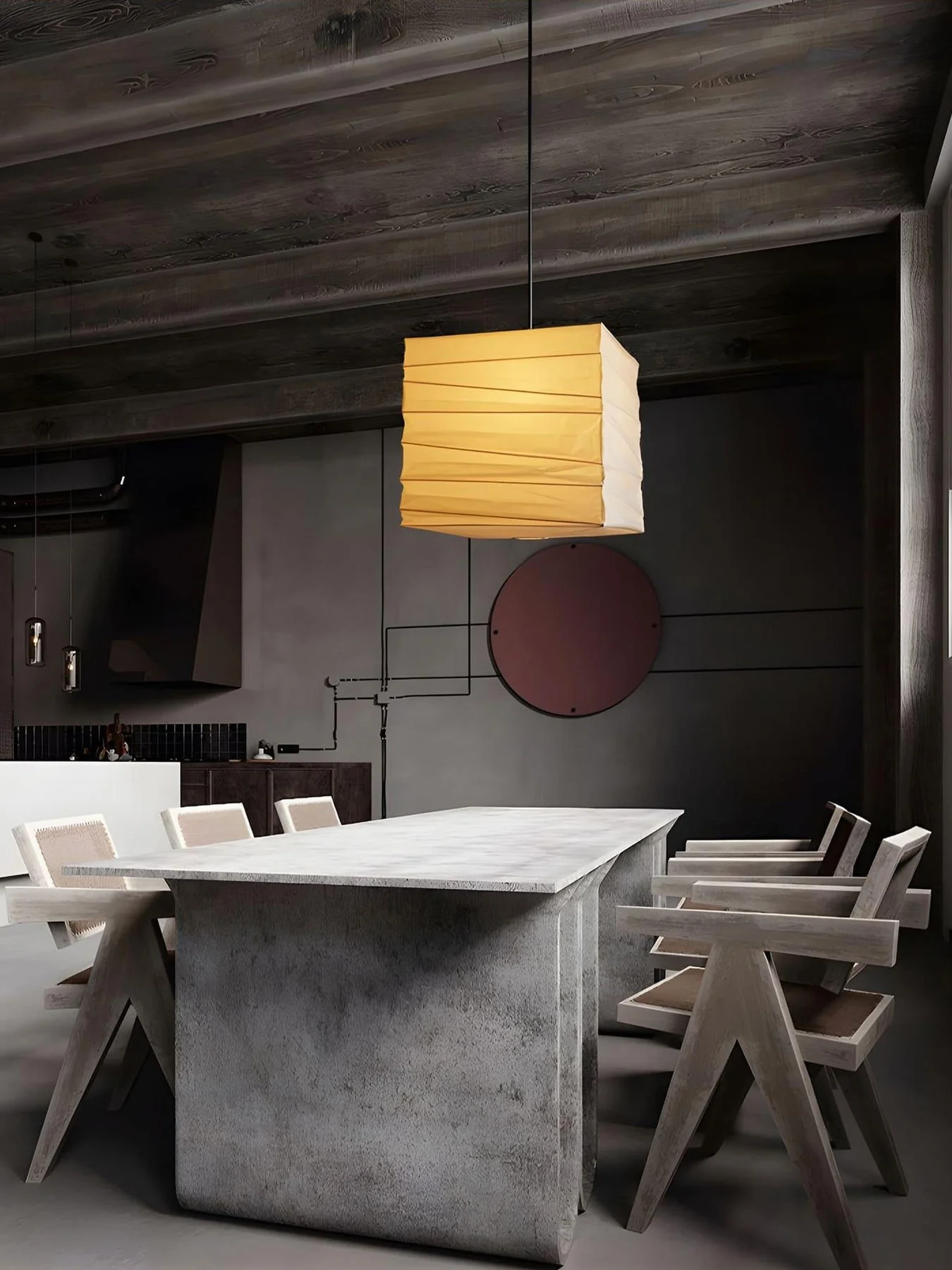 Ayla Paper Cube Pendant Lamp - Image 7
