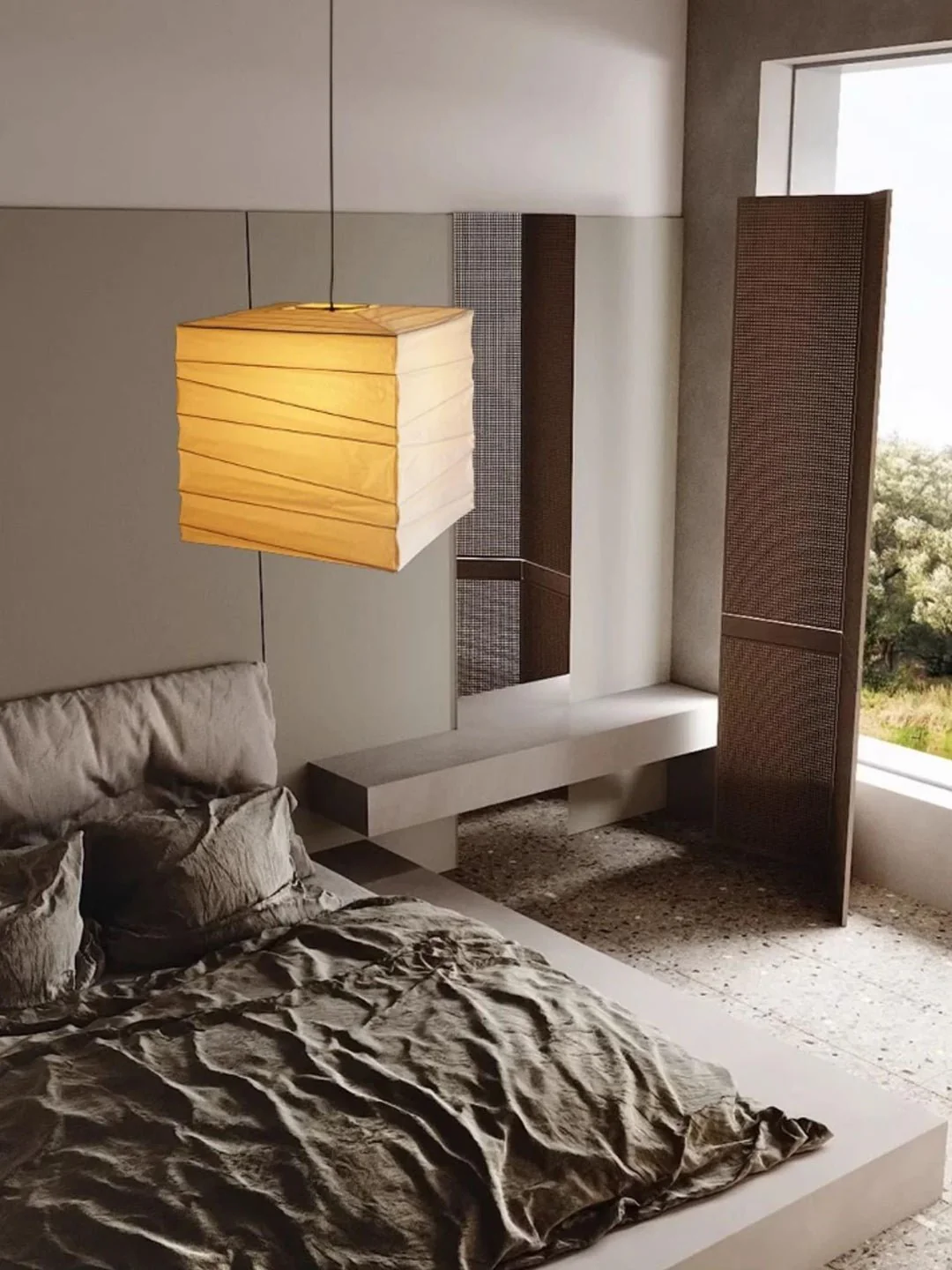 Ayla Paper Cube Pendant Lamp - Image 8