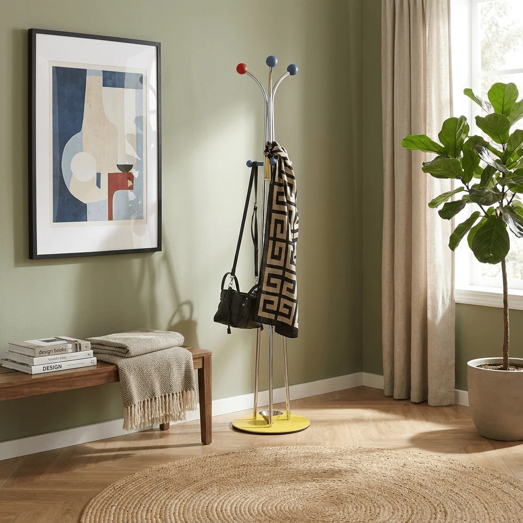 Ball Top Standing Coat Rack - Image 7