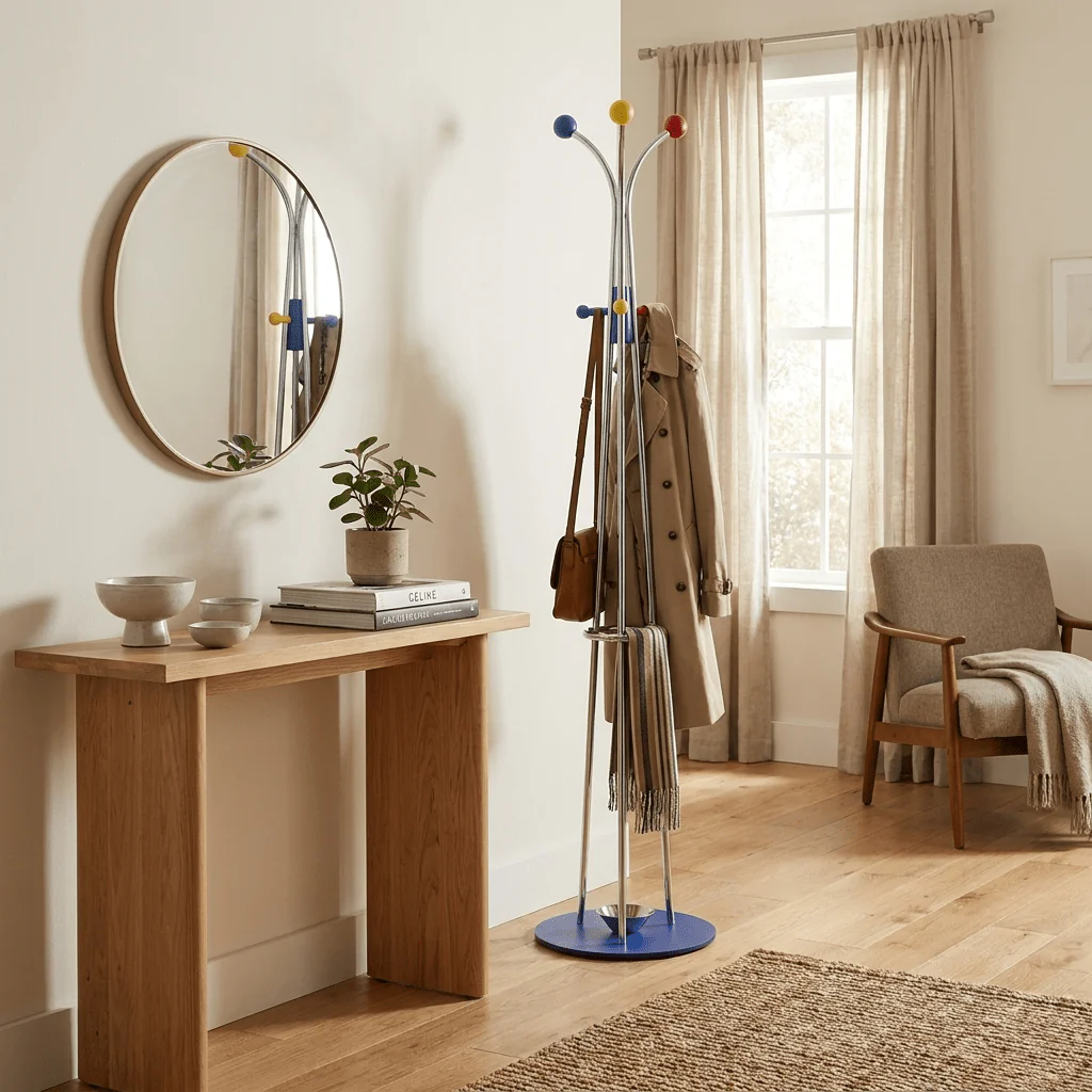 Ball Top Standing Coat Rack - Image 9