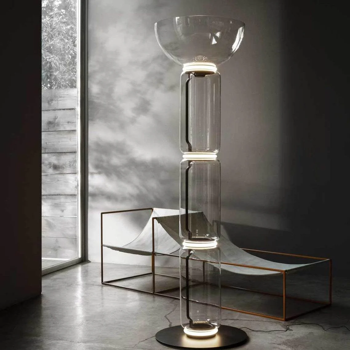 Bamboo Glass Floor Lamp - Image 27