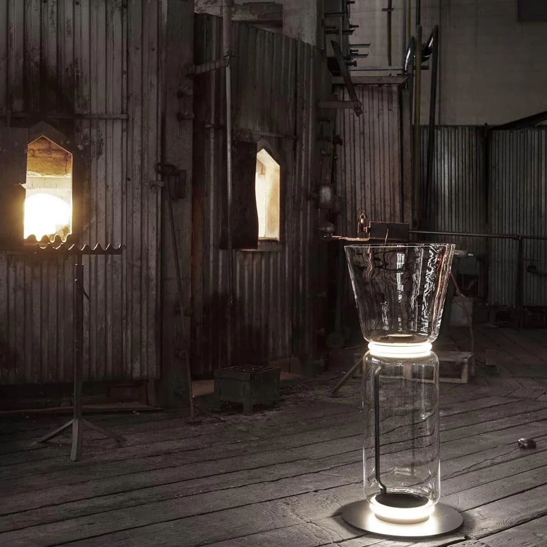 Bamboo Glass Floor Lamp - Image 33