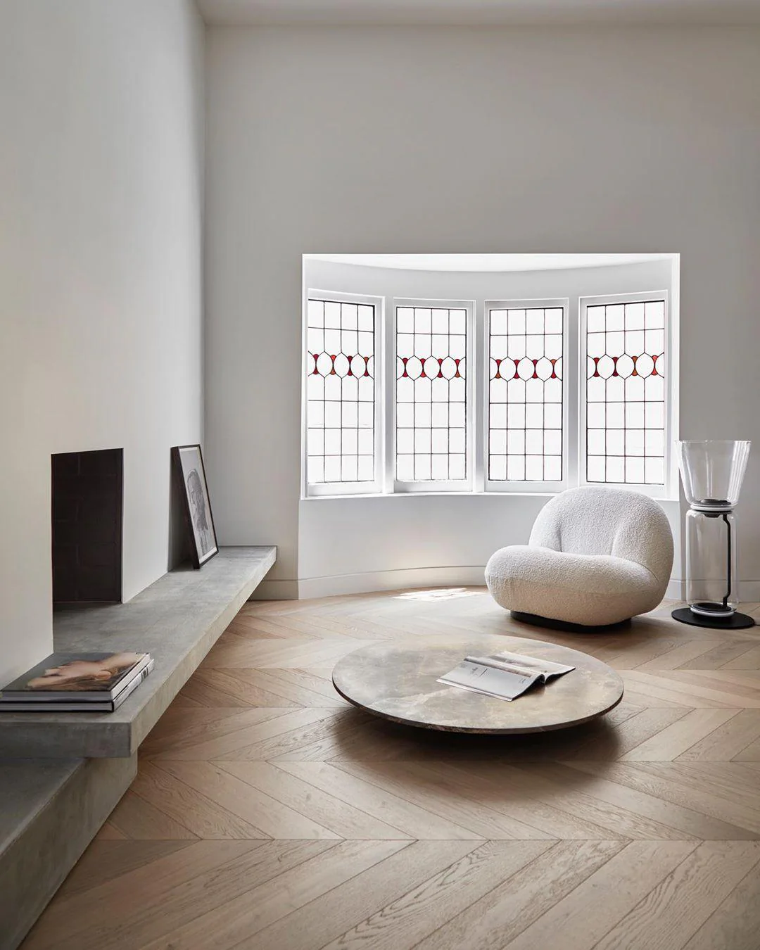 Bamboo Glass Floor Lamp - Image 42