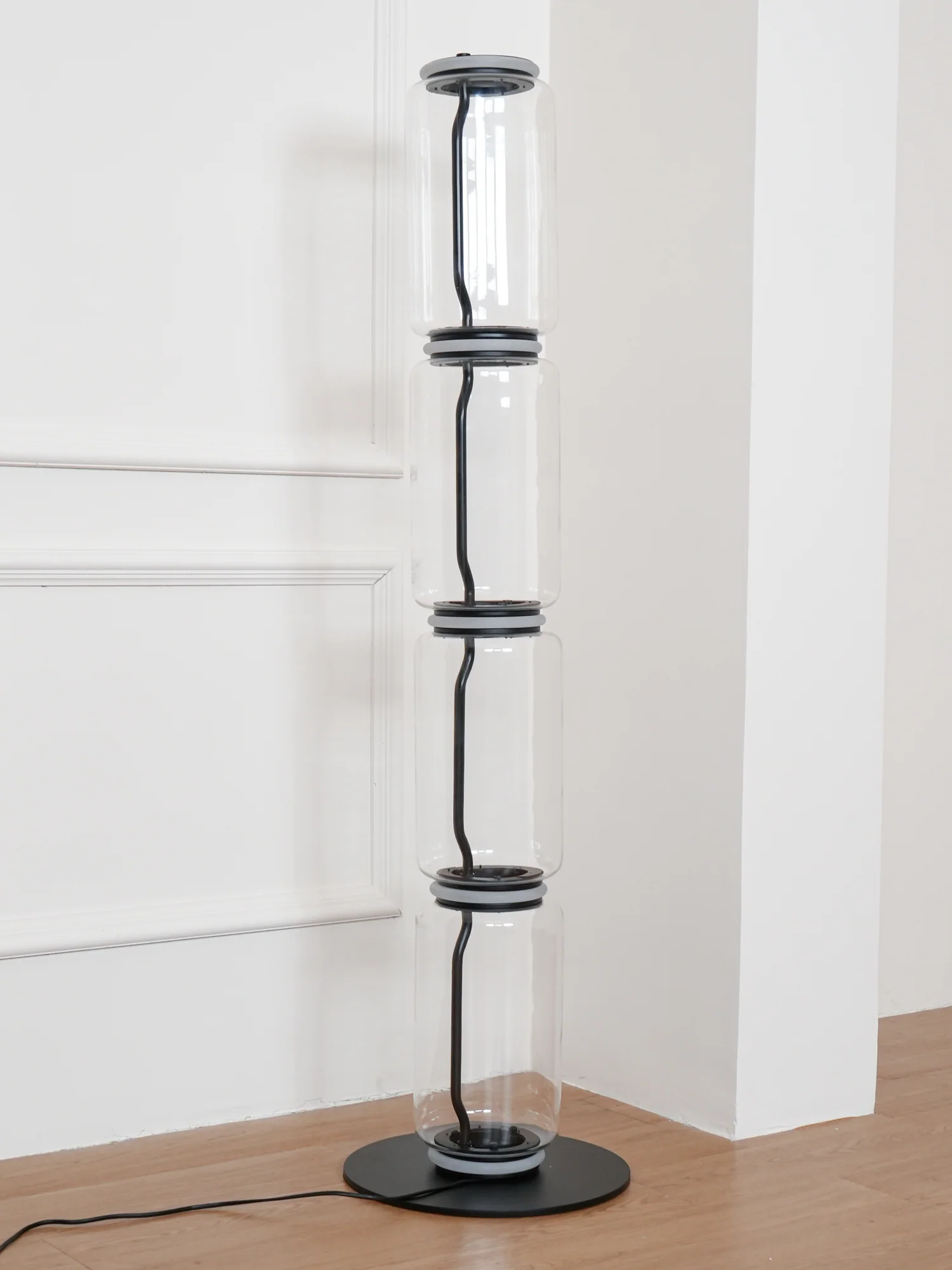 Bamboo Glass Floor Lamp - Image 60