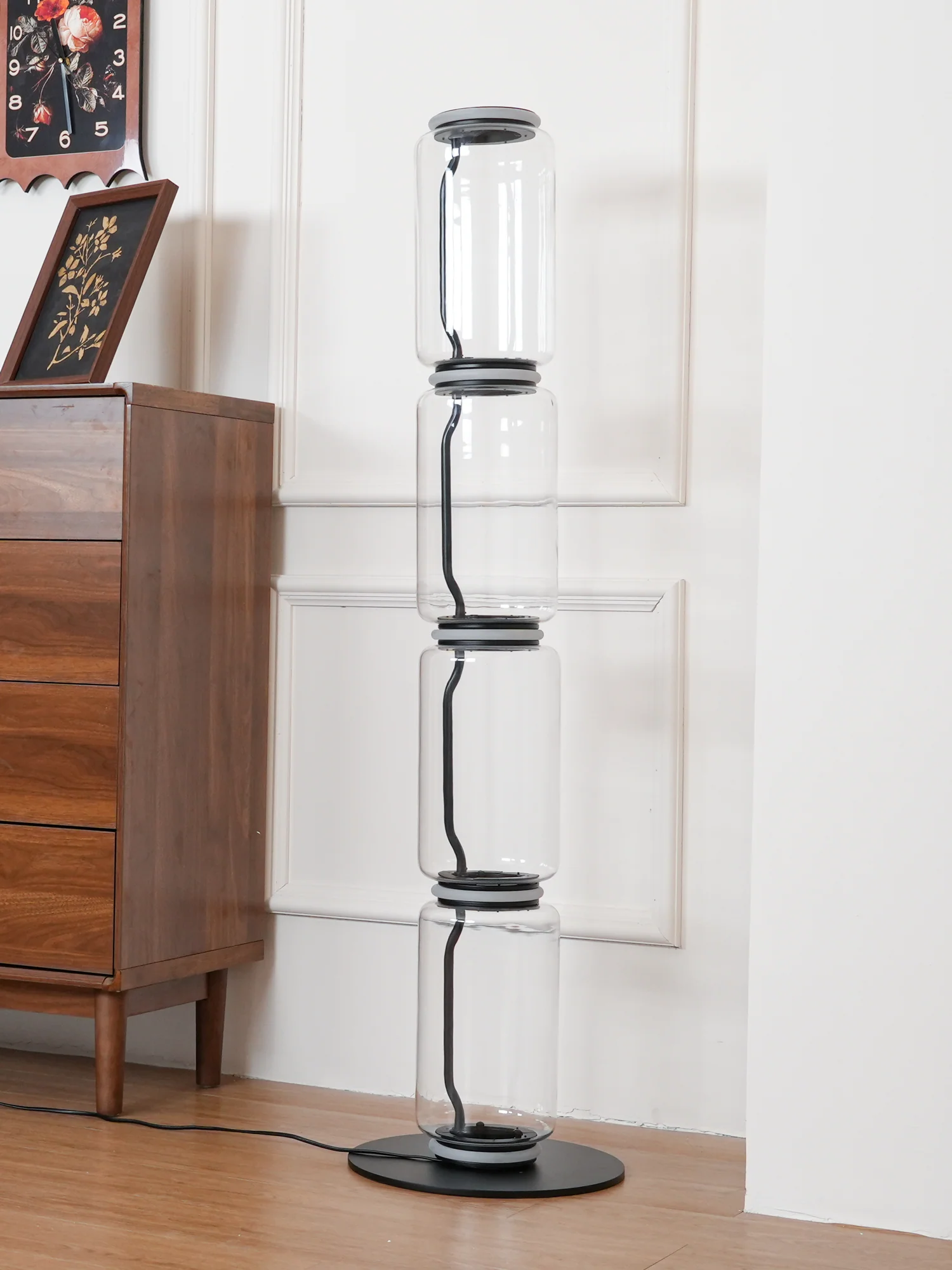 Bamboo Glass Floor Lamp - Image 61