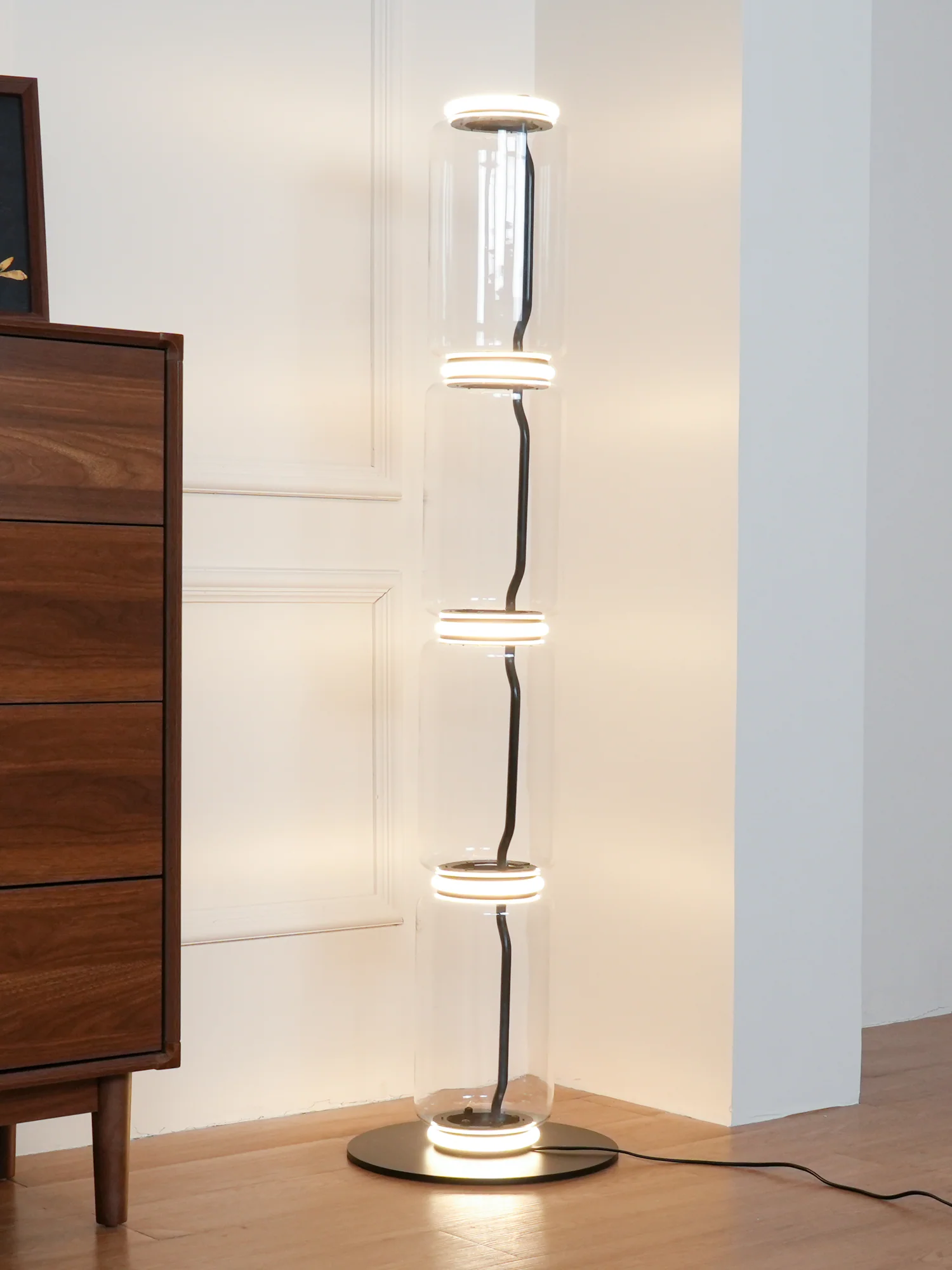 Bamboo Glass Floor Lamp - Image 63