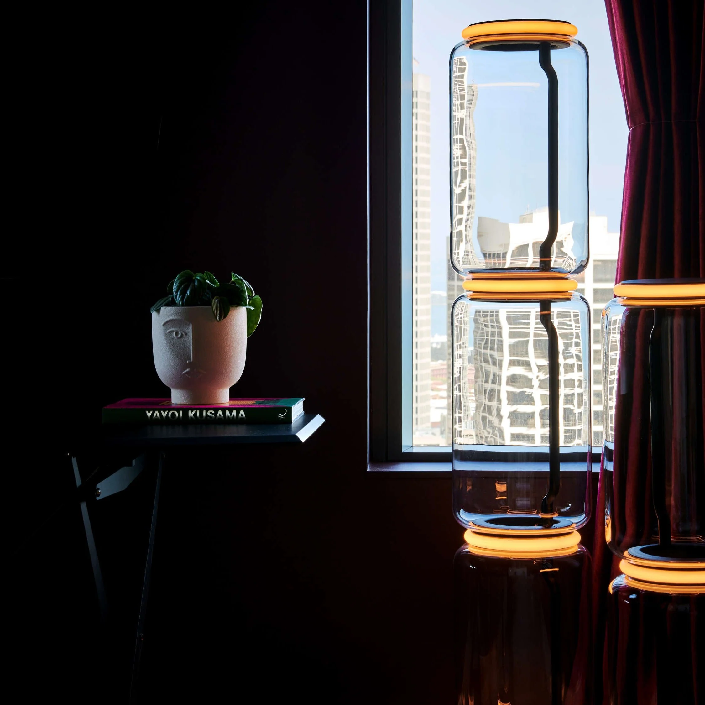 Bamboo Glass Floor Lamp - Image 88