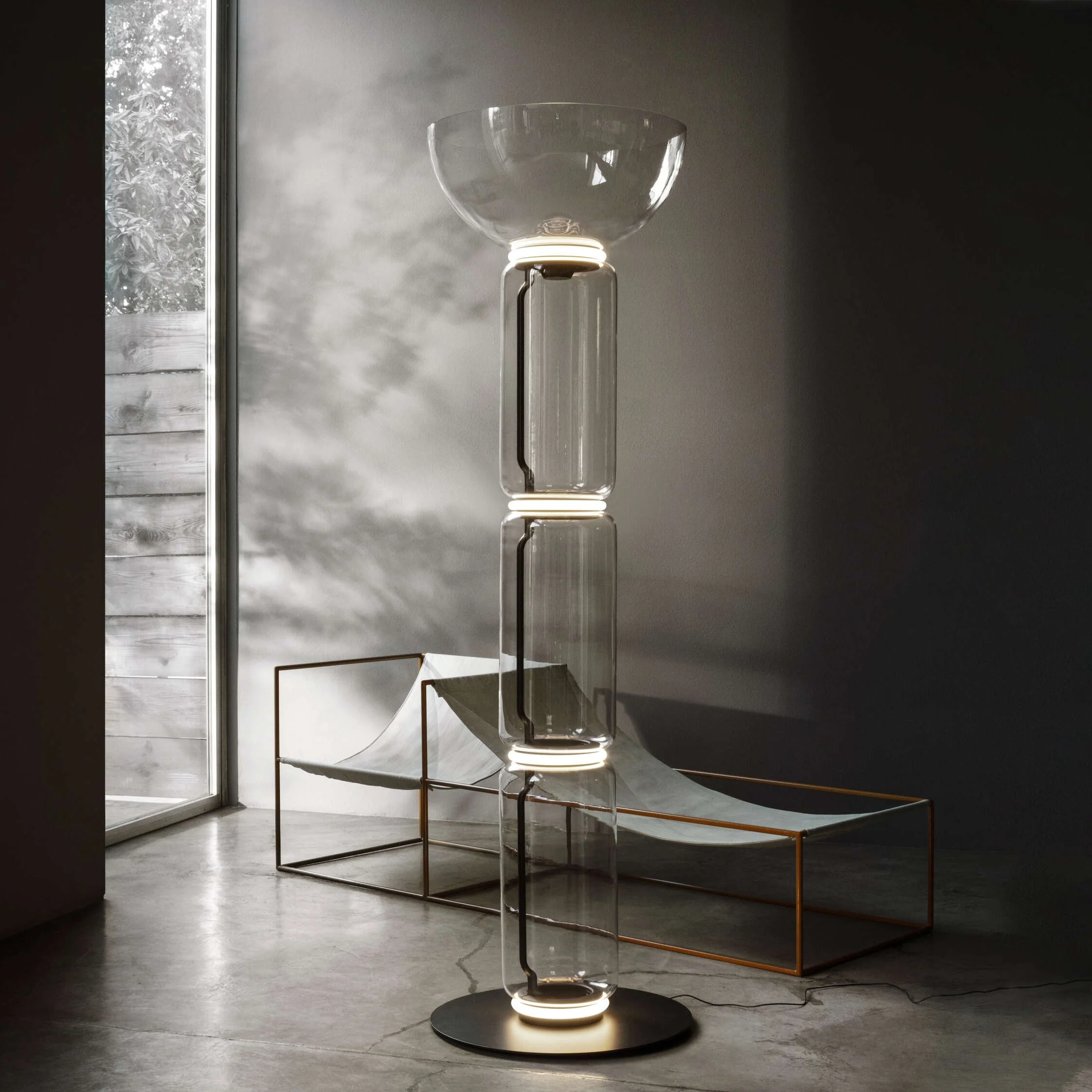 Bamboo Glass Floor Lamp - Image 90