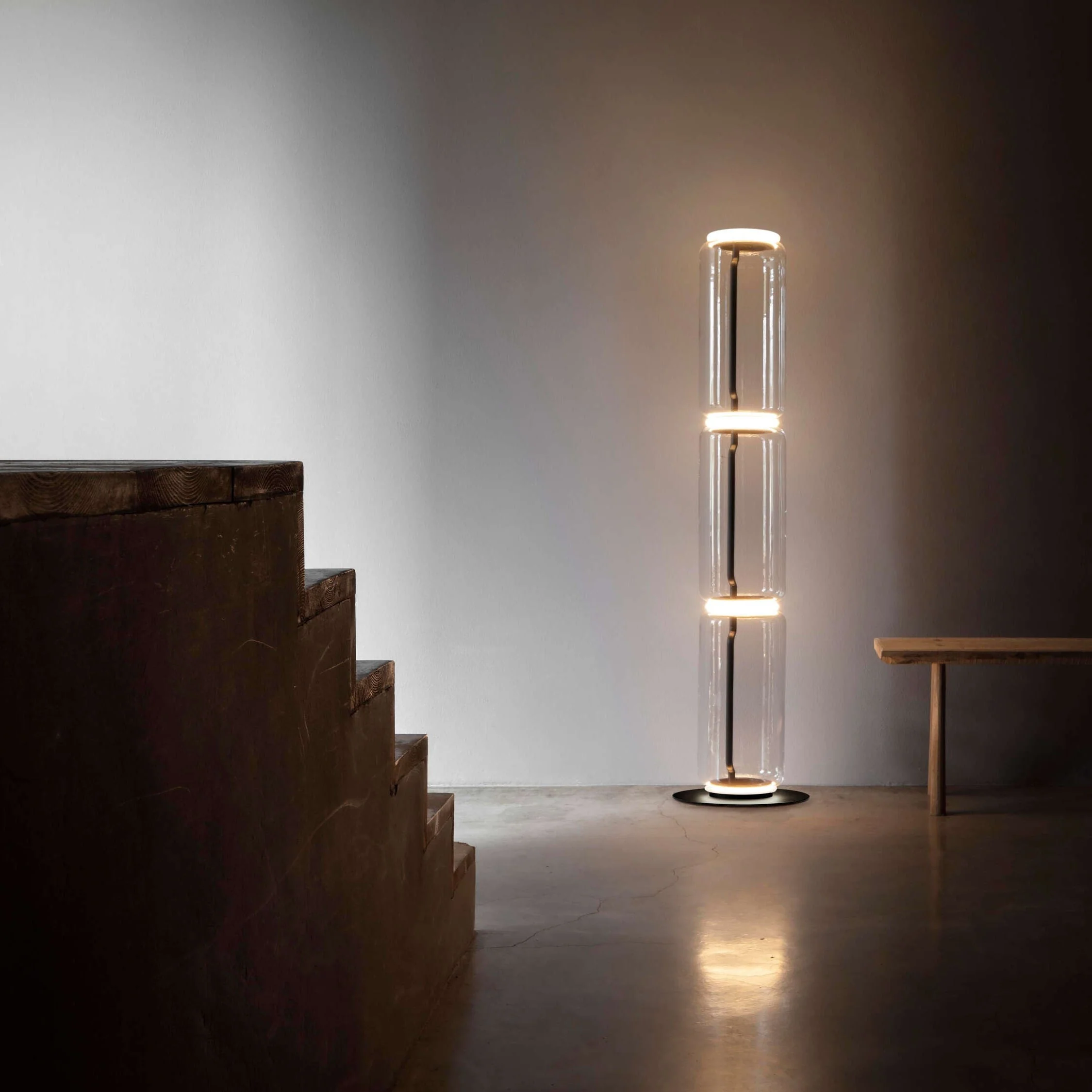 Bamboo Glass Floor Lamp - Image 92