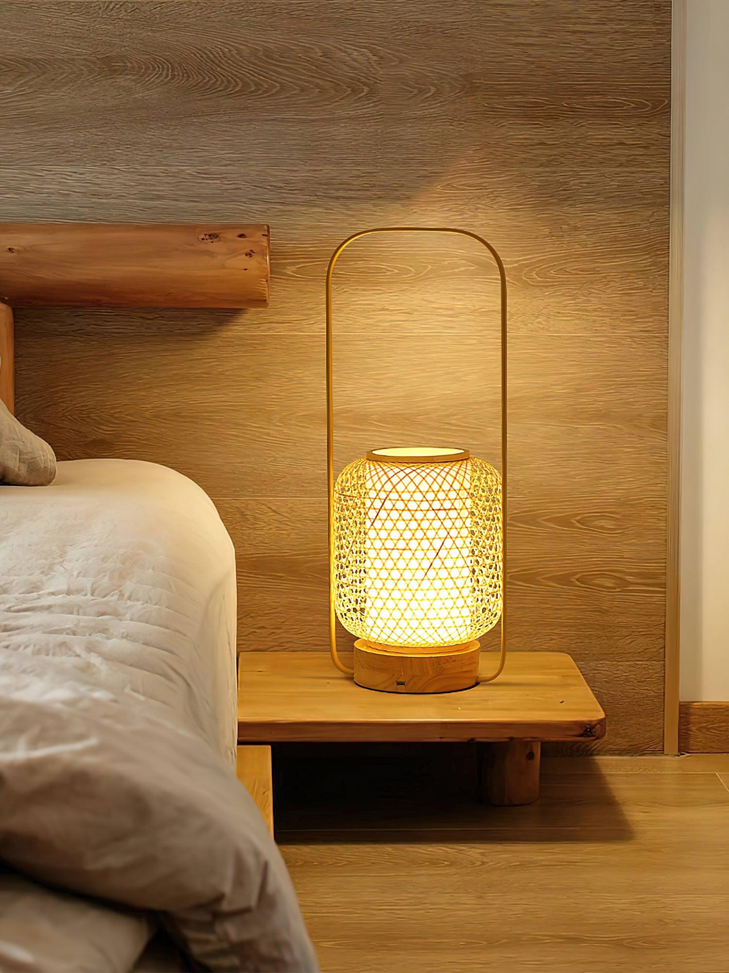 Bamboo Lantern Table Lamp - Image 12