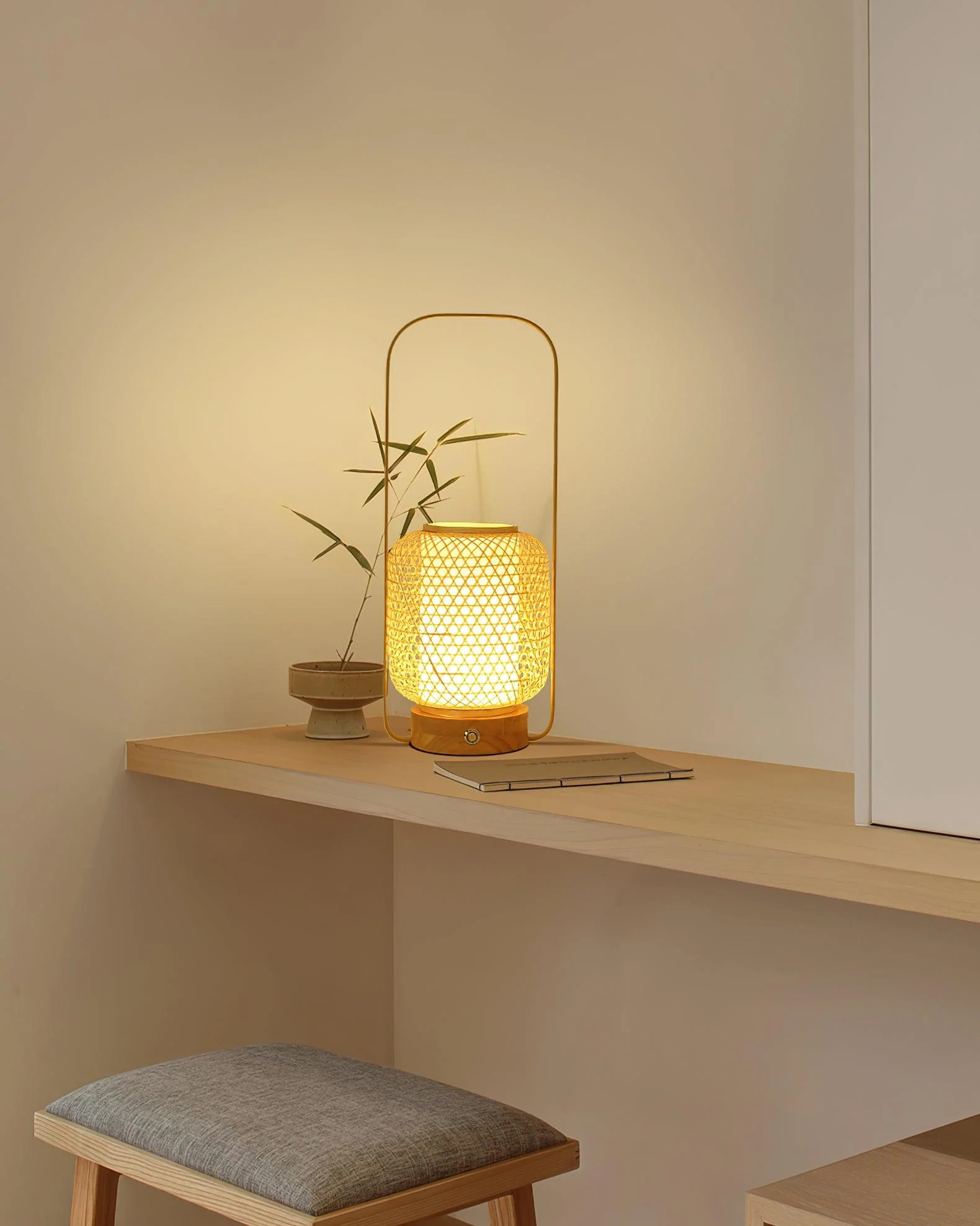 Bamboo Lantern Table Lamp - Image 13