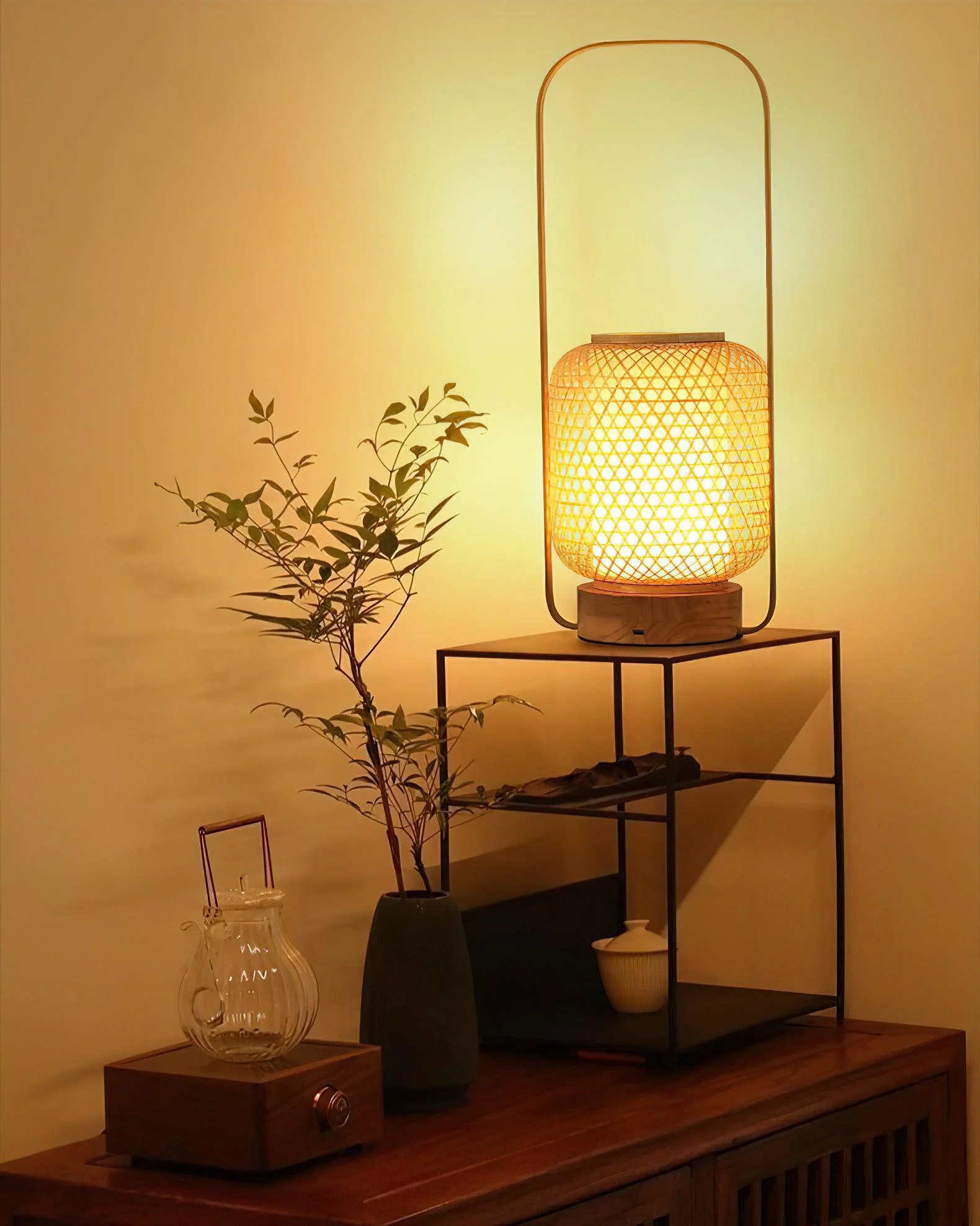 Bamboo Lantern Table Lamp - Image 14