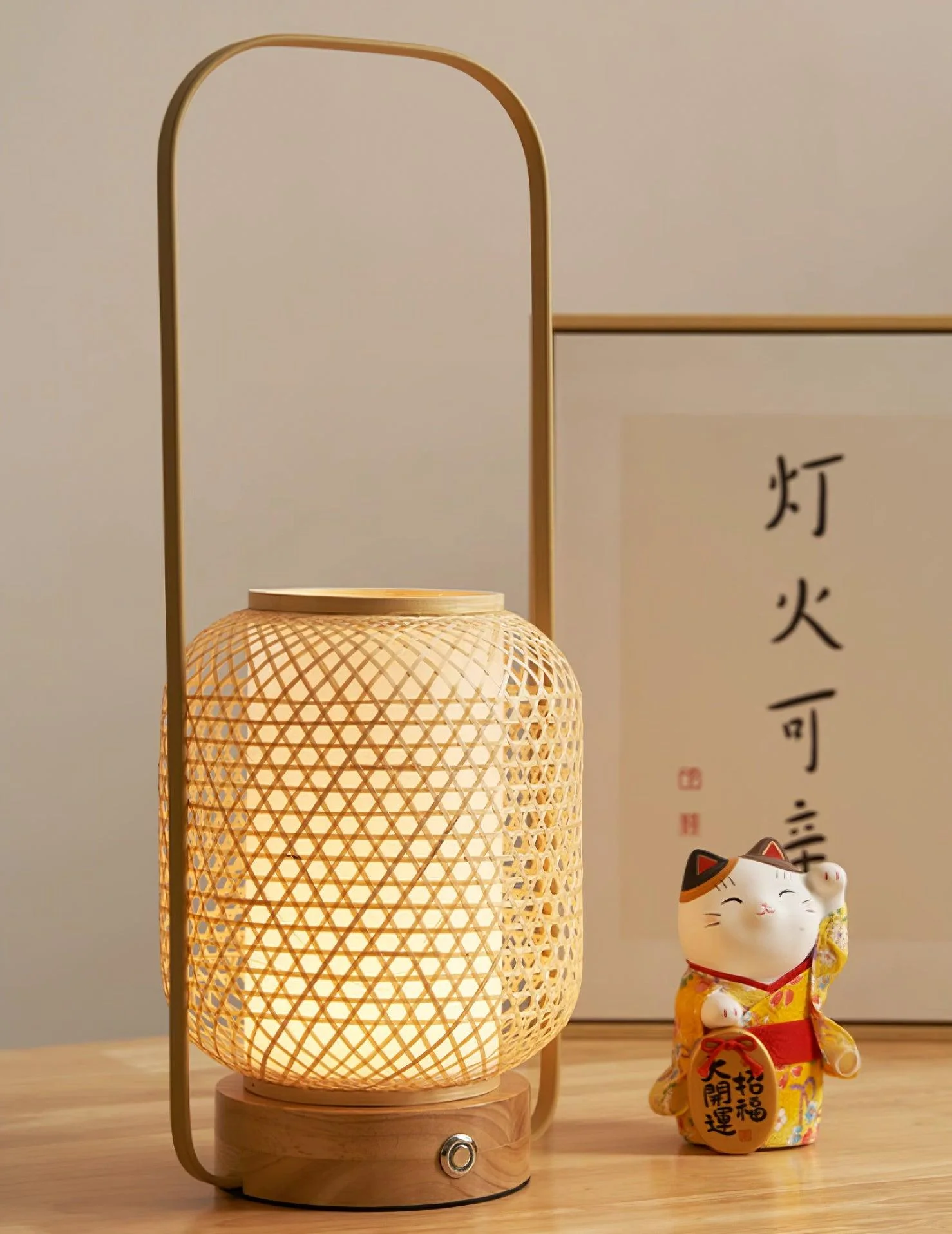 Bamboo Lantern Table Lamp - Image 18