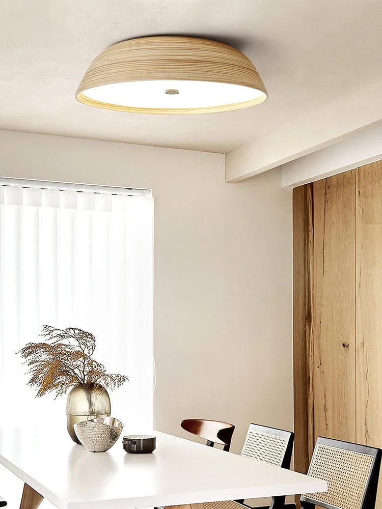 Bamboo Textured Ceiling Lamp - Image 12