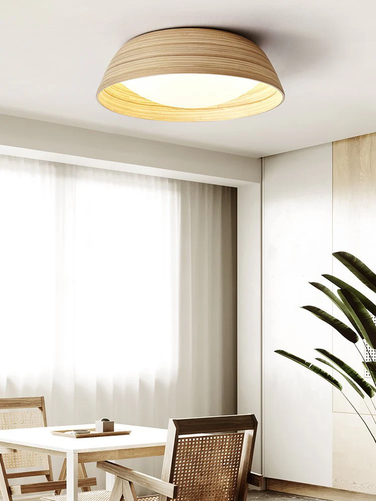 Bamboo Textured Ceiling Lamp - Image 7